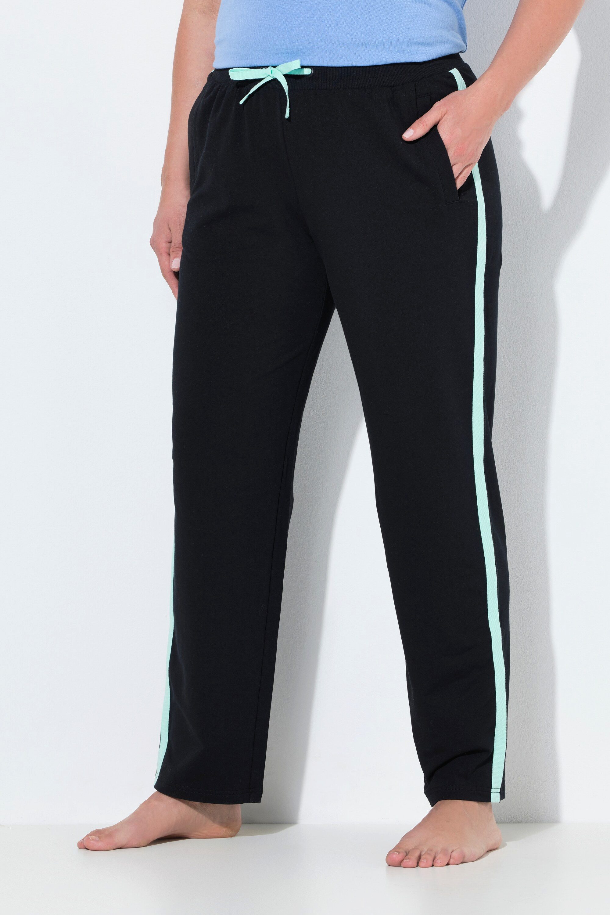 Ulla Popken Jogginghose Jogginghose seitliche Streifen günstig online kaufen
