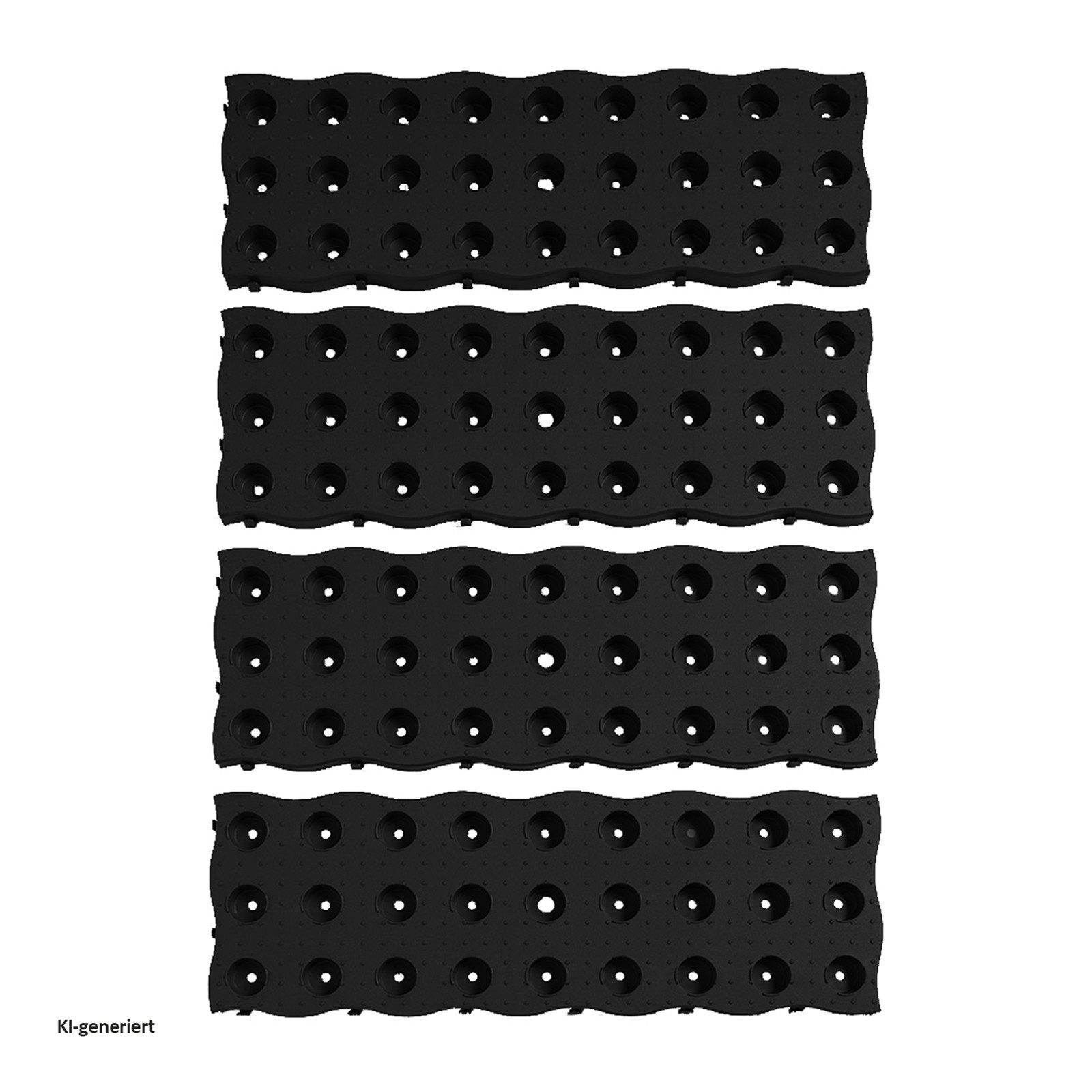 HTI-Living Trittsteine Gehwegplatten Set aus Kunststoff 4 teilig, 69x92 cm, Set, 4-St., 4 Platten, Gartenwegplatten aus Kunststoff