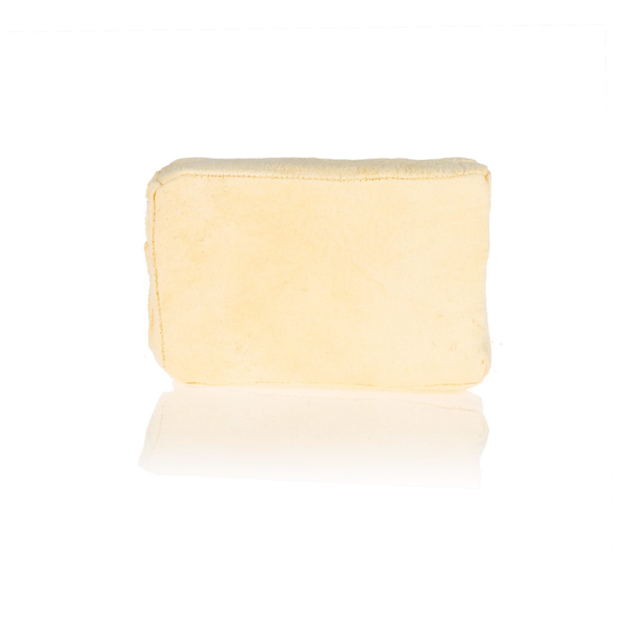 alca Reinigungsschwamm Lederschwamm Klare Scheibe, 12×8×4 cm, echtes Leder, waschbar