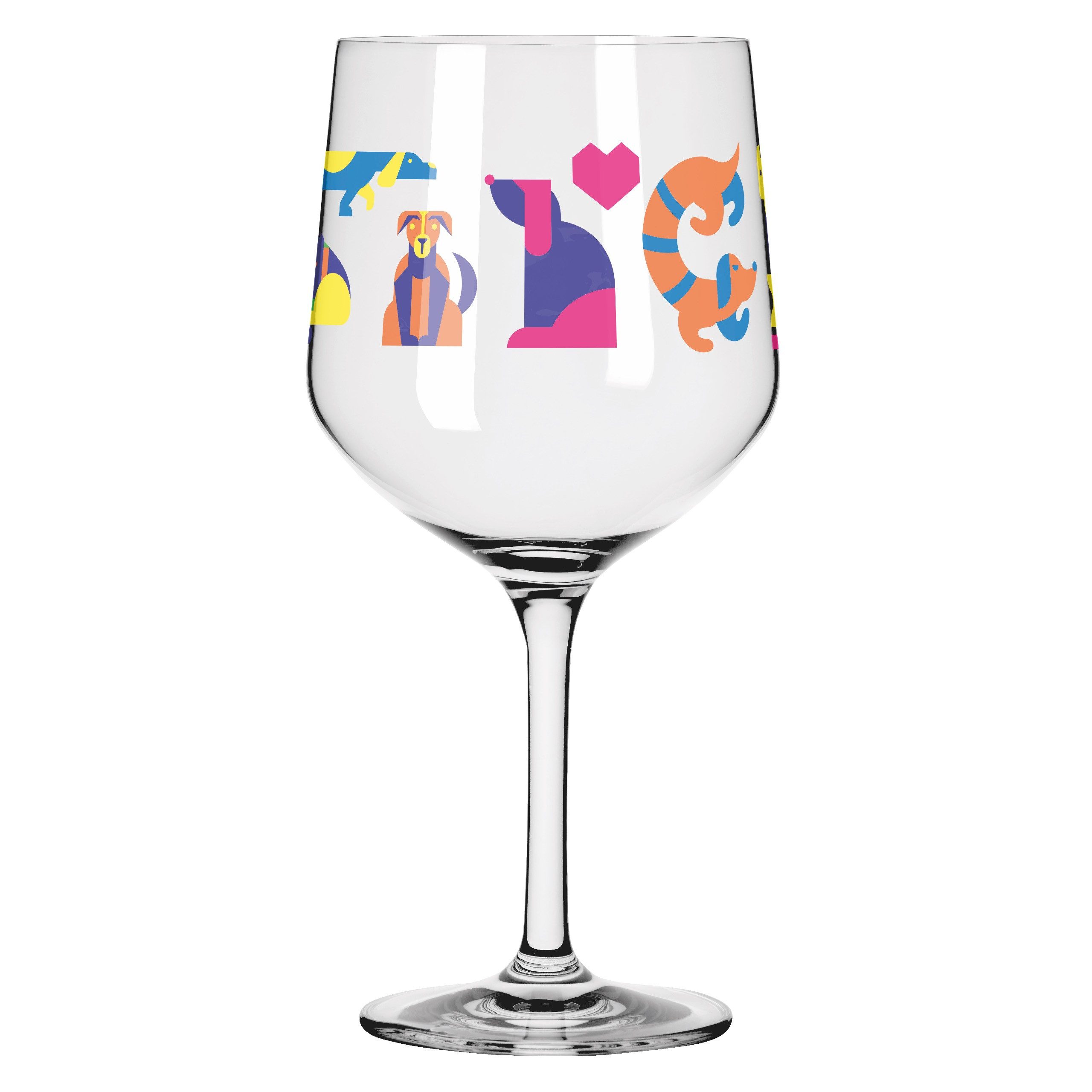 Ritzenhoff Longdrinkglas Tierisch Glücklich, Kristallglas