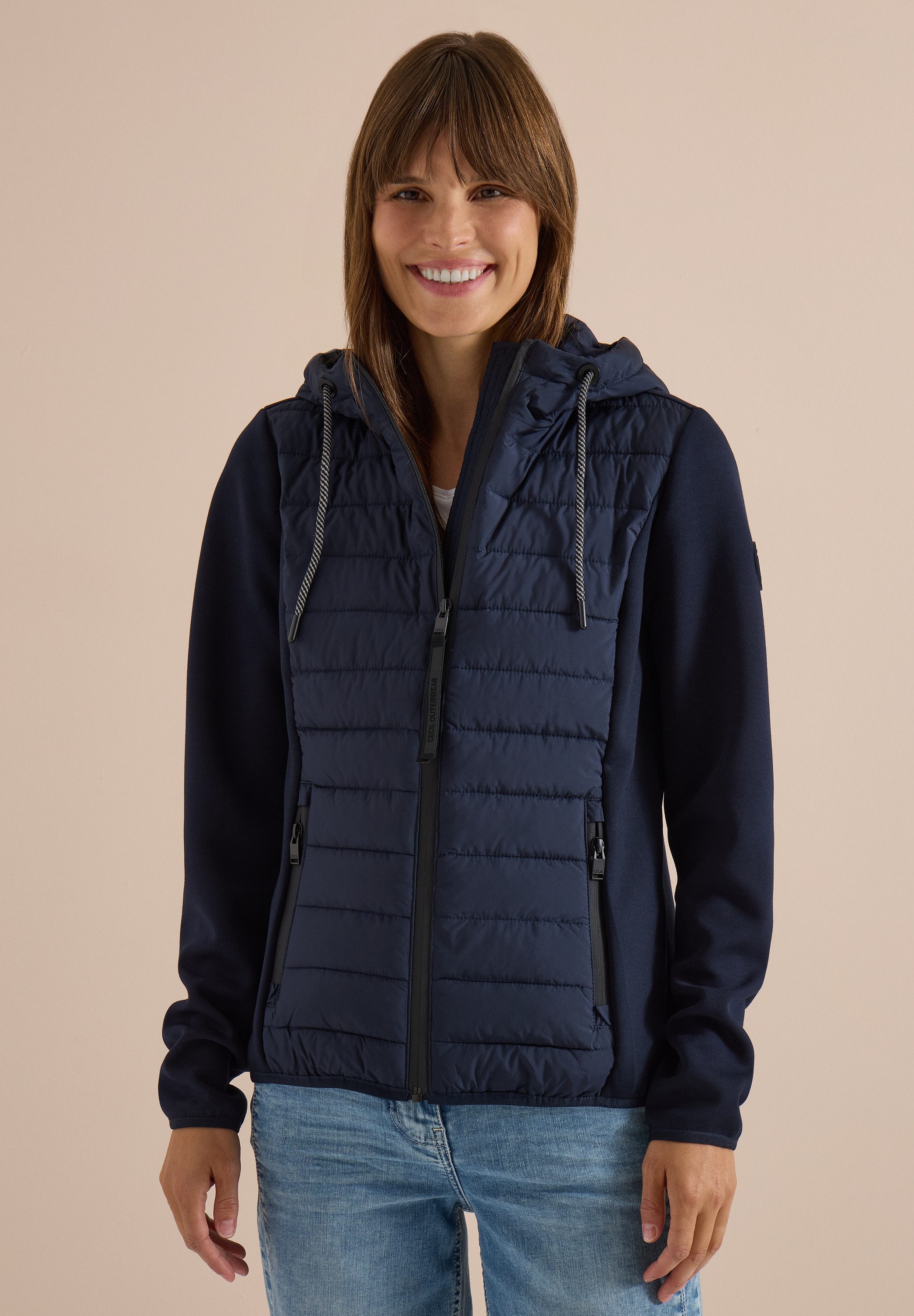 CECIL Outdoorjacke mit Kapuze mit Tunnelzugband