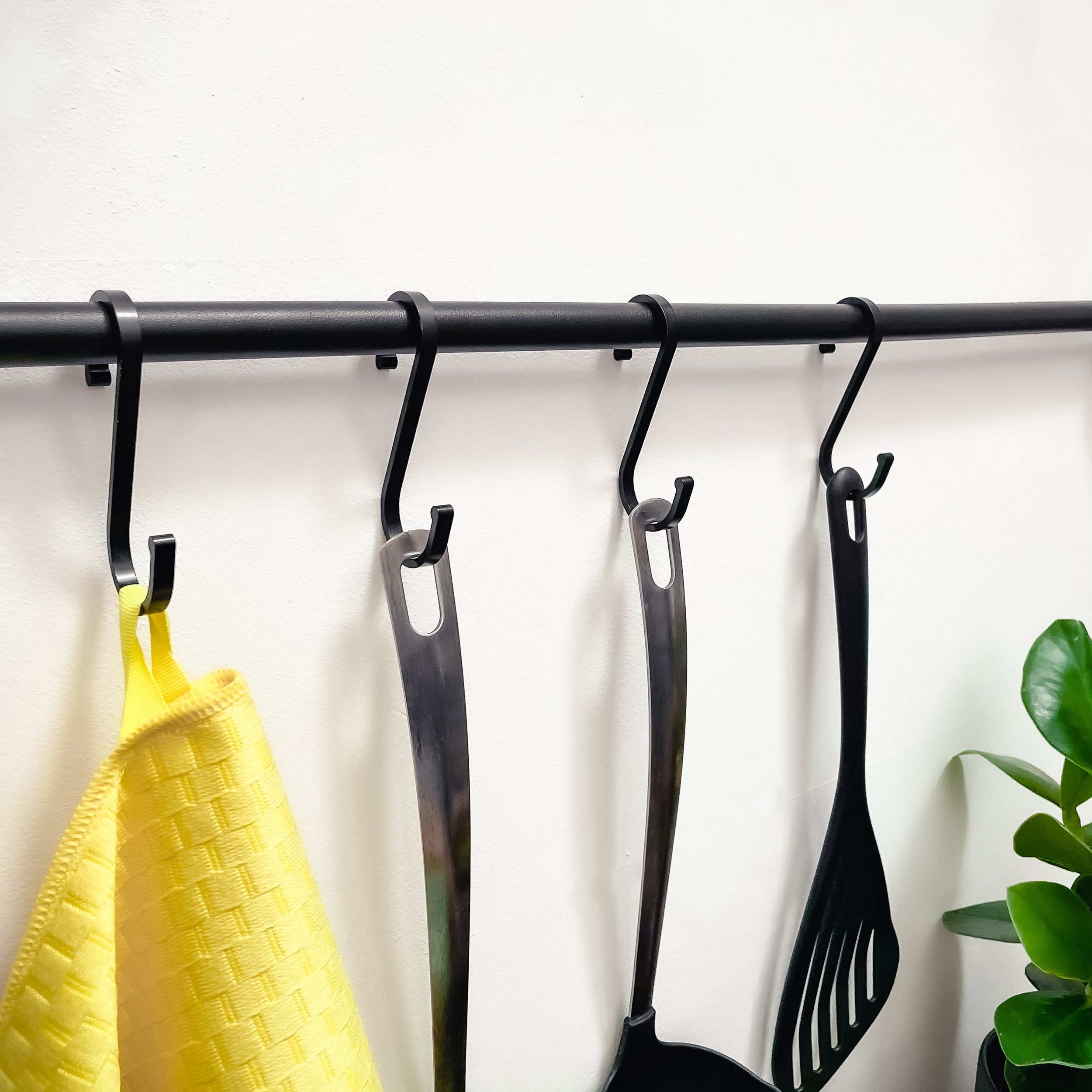 Praknu S-Haken 12 S - Haken Schwarz Flach 8cm - bis 25kg Belastbar - Rostfr günstig online kaufen