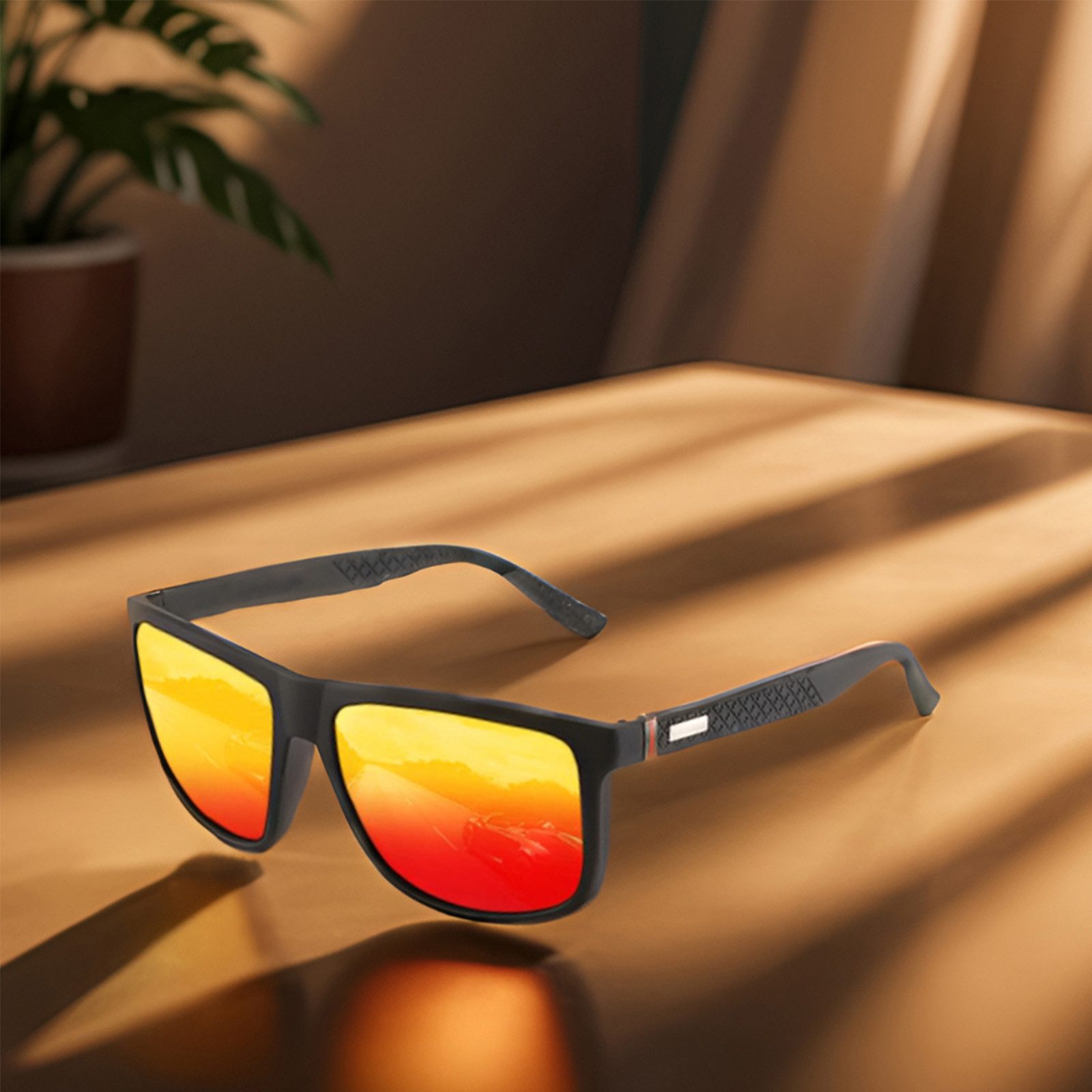 OKWISH Sonnenbrille 2Paar Polarisiert Sportbrille Herren Damen (UV400-Schutz, 2-St., Klassisch, HD-Pilotobjektive, Voller Blendschutz, Reisebrille) für Outdoor Camping Reisen Freizeit Laufen Radfahren usw