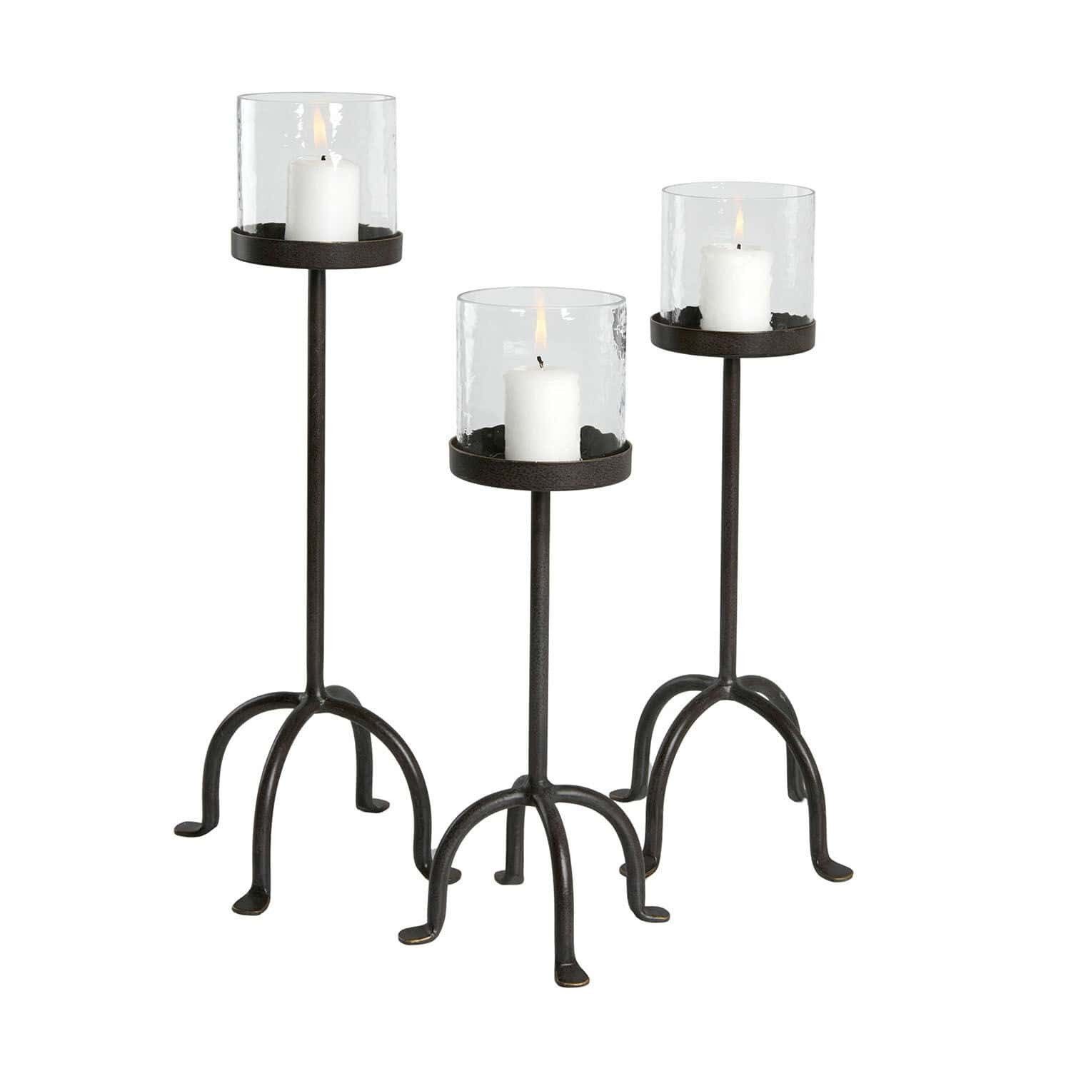 Mirabeau Kerzenständer Kerzenständer 3er Set Tanbira schwarz