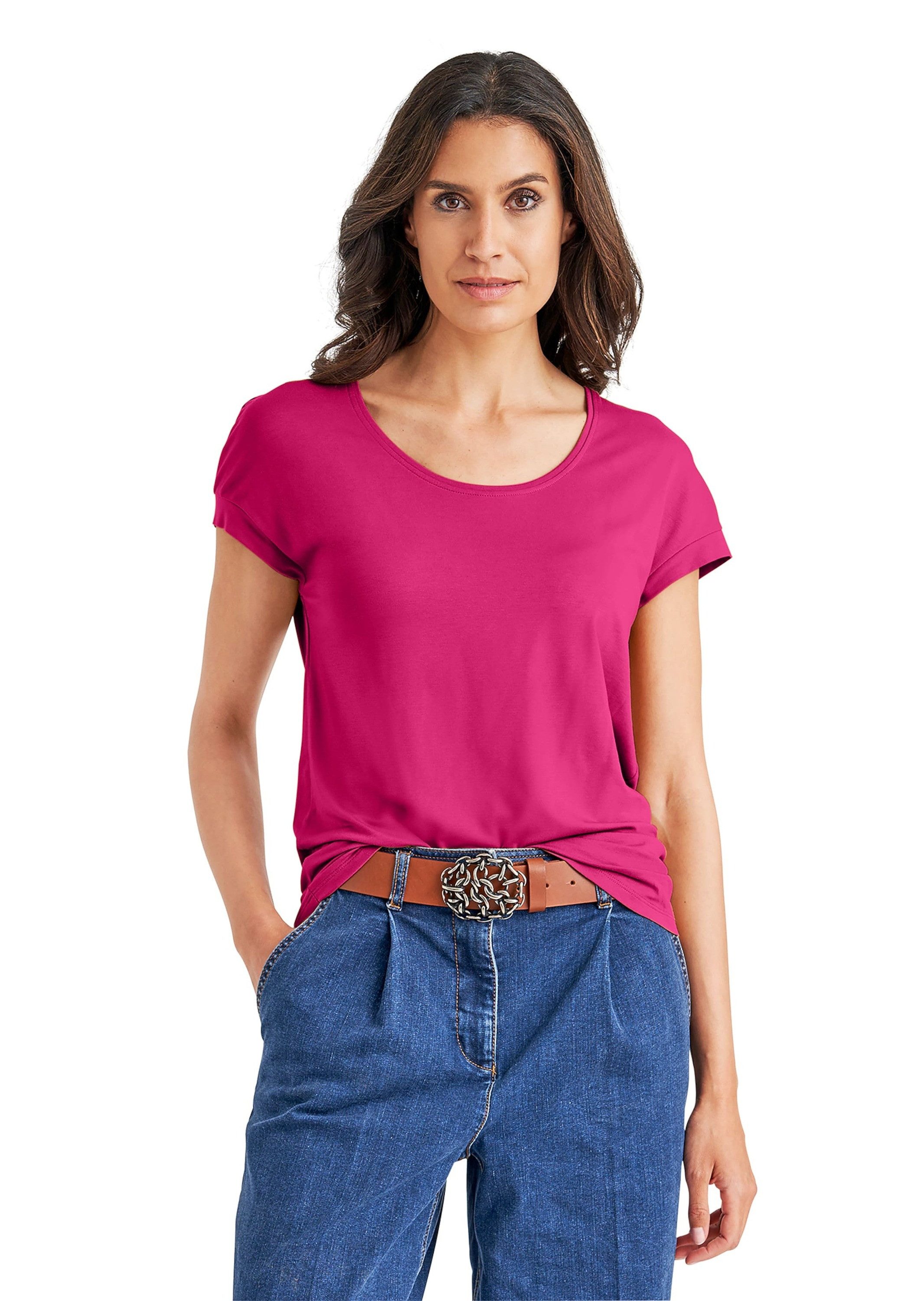 MADELEINE Kurzarmshirt Shirt mit Rundhals-Ausschnitt günstig online kaufen