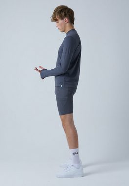 SPORTKIND Funktionsshorts Tennis Short Tights Radlerhose mit Taschen Jungen & Herren grau