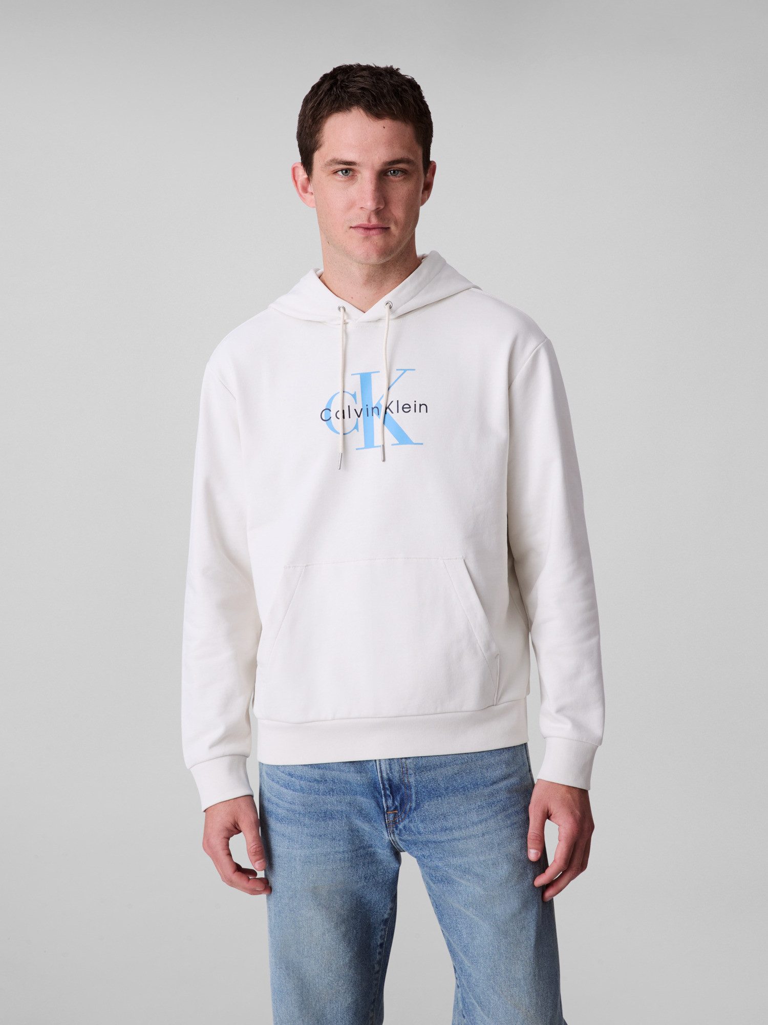 Calvin Klein Jeans Kapuzensweatshirt 400GSM TERRY MONOLOGO HOODIE Mit Rundh günstig online kaufen