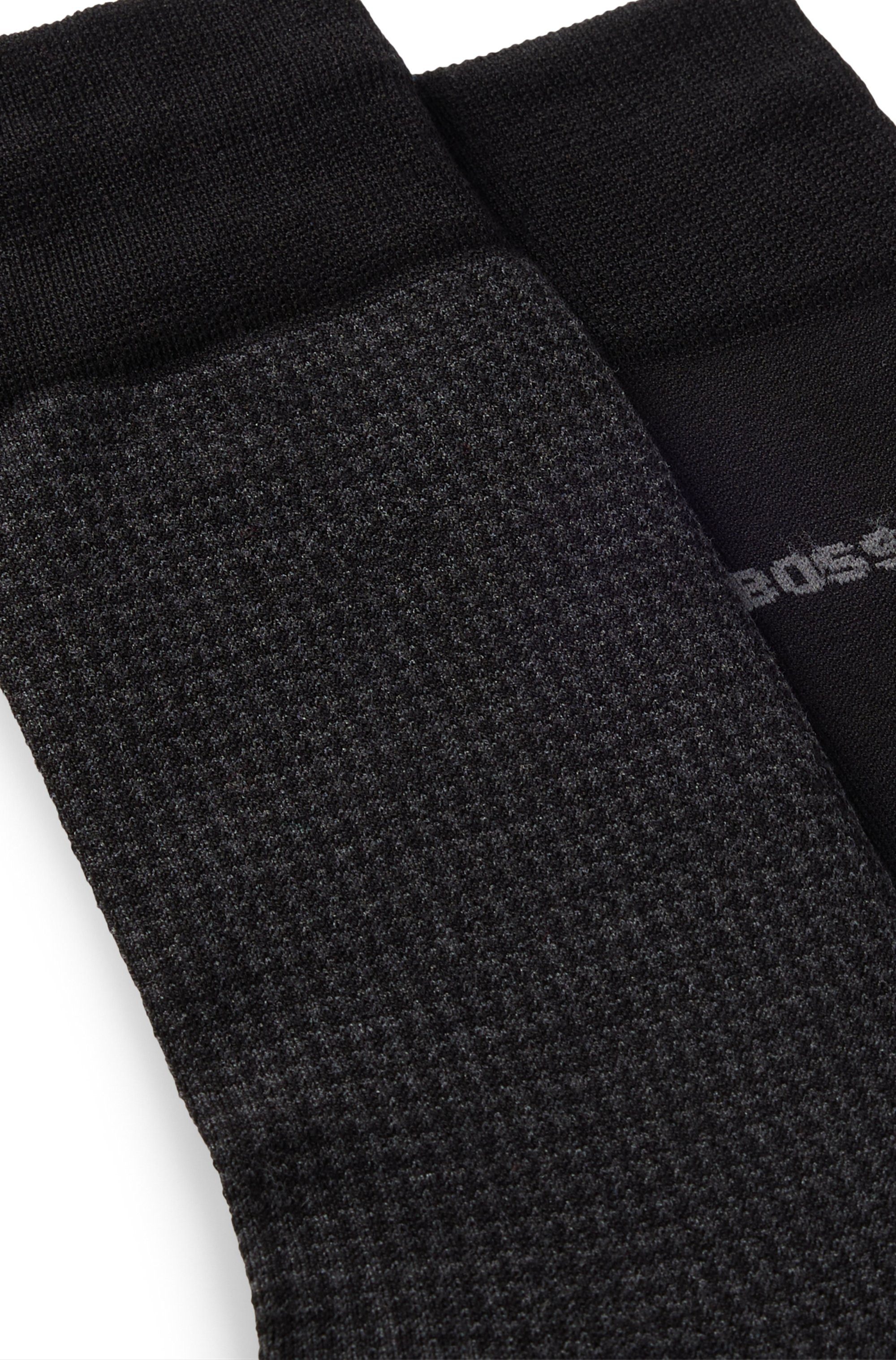 BOSS Socken 2P Houndstooth MC (Packung, 2-Paar, 2er Pack) mit eingesticktem Markenlogo