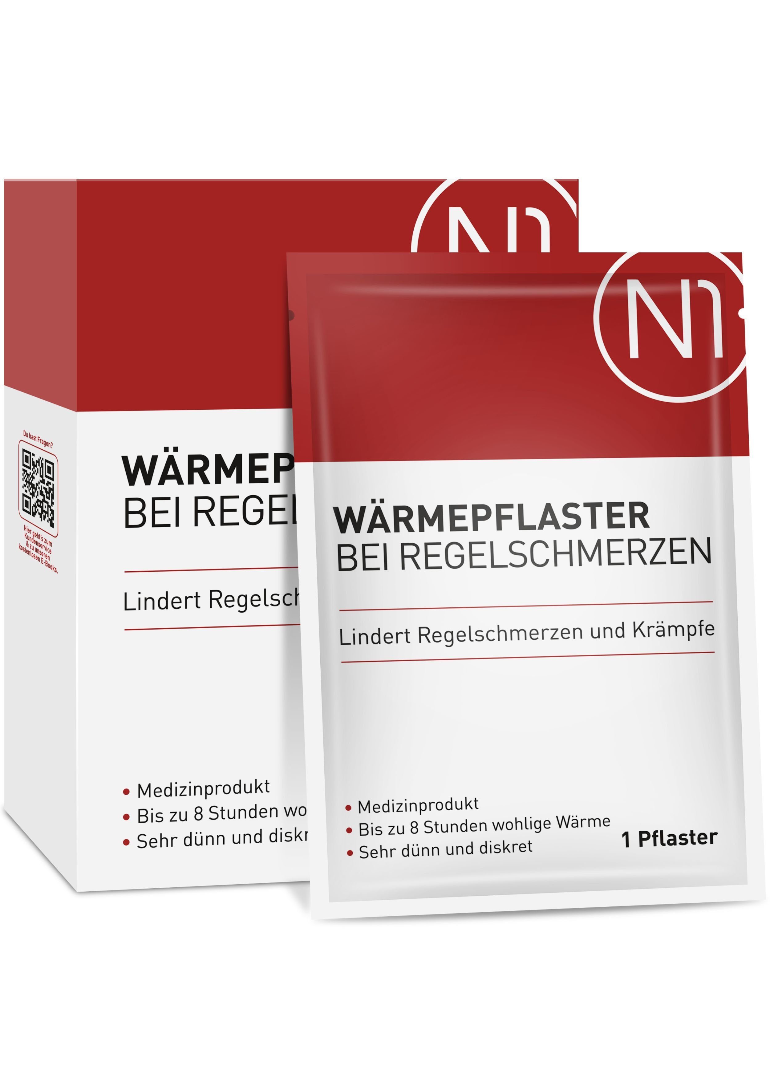 N1 Healthcare Wärmepflaster N1 Wärmepflaster bei Regelschmerzen, 12 St. (12 St), 8 Stunden wohlige Wärme