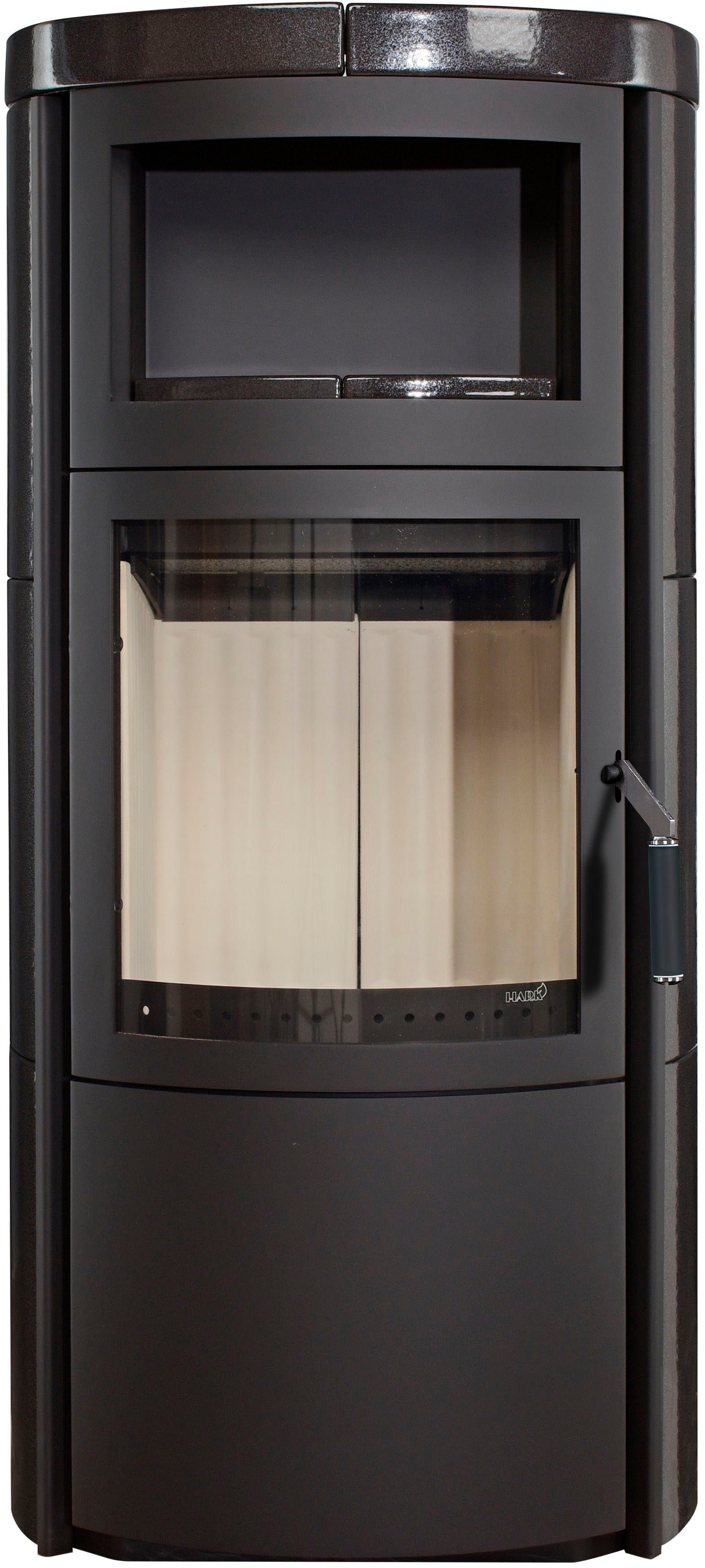 HARK Kaminofen »Vito WW GT ECOplus 8,4 KW«, 3,3 kW, Dauerbrand, Ofenkacheln meteor-schwarz