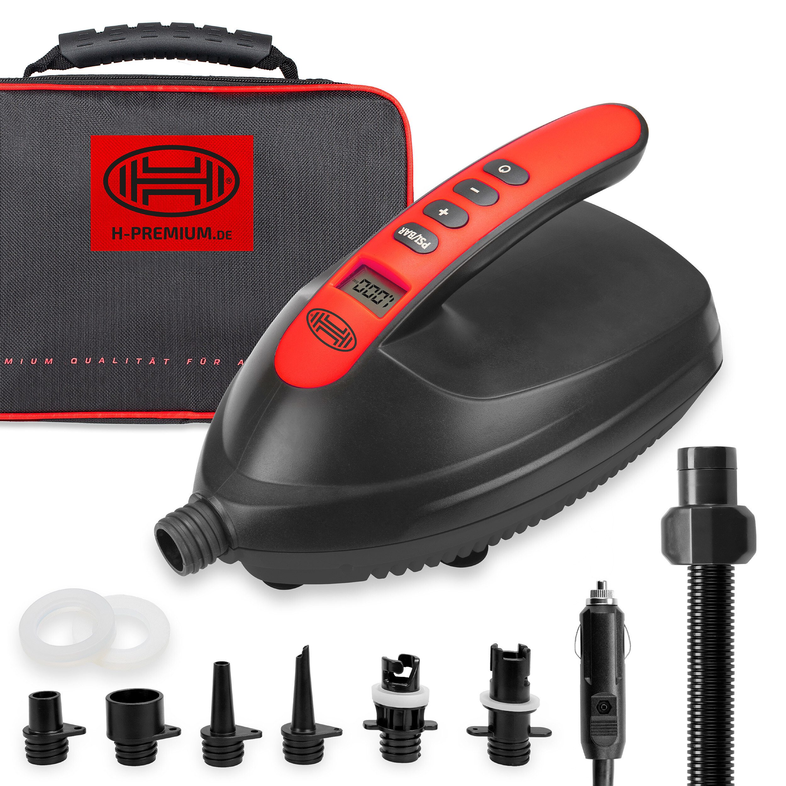 HEYNER Luftpumpe Premium Kompressor SUP 12 V