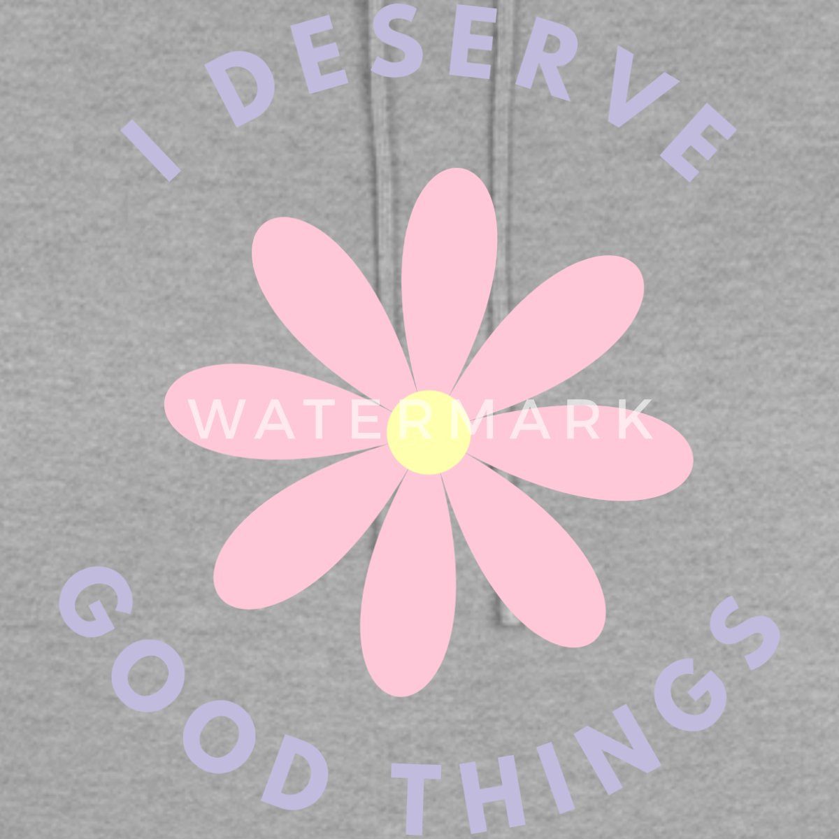 Spreadshirt Hoodie I Deserve Good Things Statement Hippie Spruch Blumen Dam günstig online kaufen