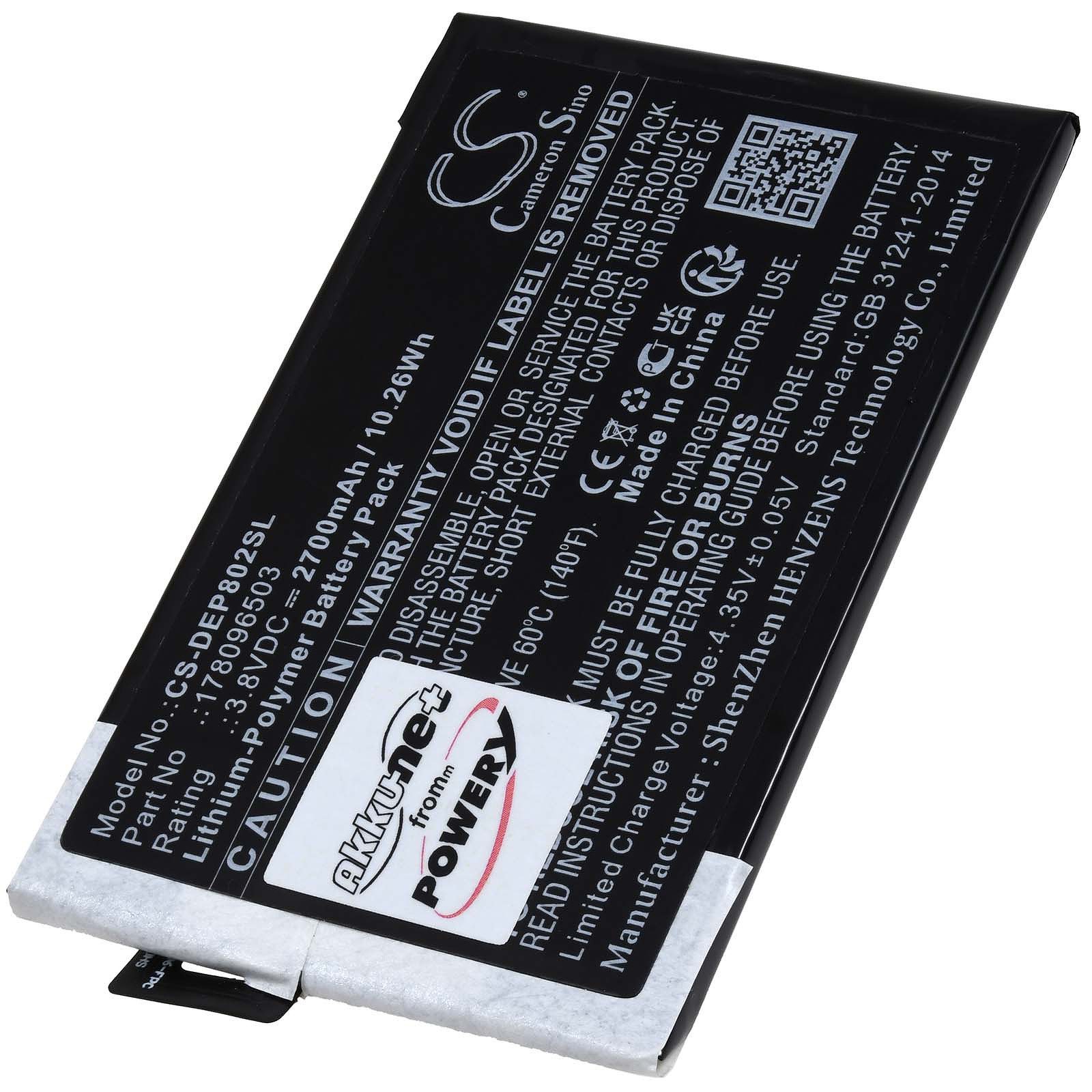 Powery Akku für Doro Typ 286385939 Handy-Akku 2700 mAh (3.8 V)
