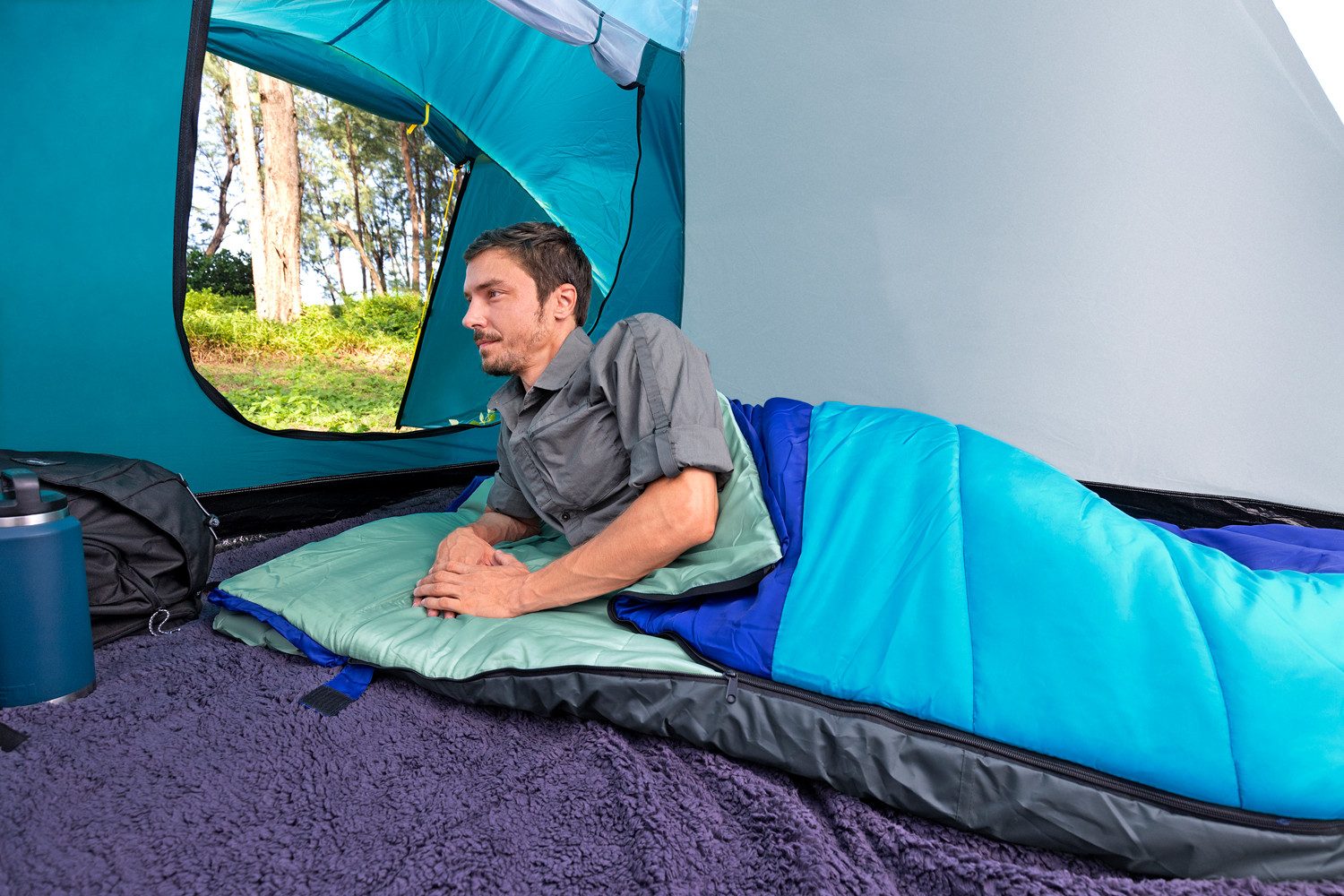 Bestway Deckenschlafsack 2-in-1-Schlafsack Wanderlite™ mit integrierbarer, günstig online kaufen