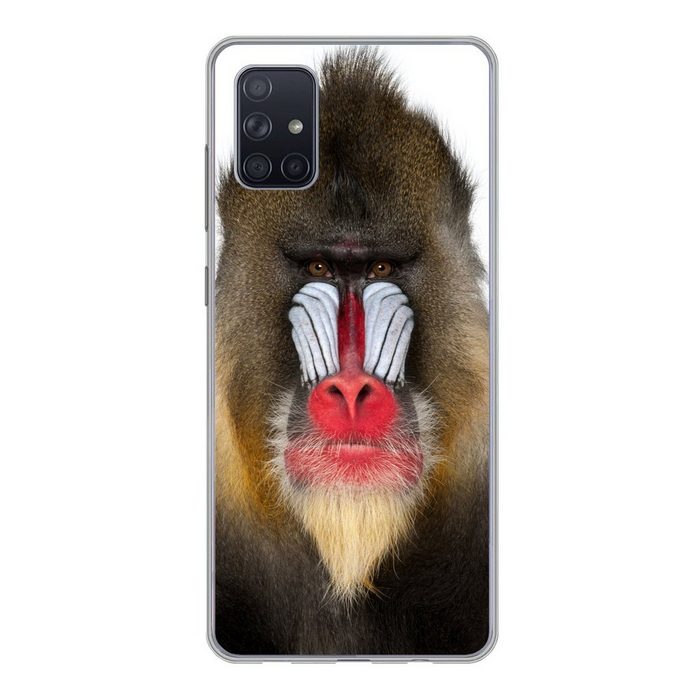 MuchoWow Handyhülle Affe - Tiere - Porträt Phone Case Handyhülle Samsung Galaxy A71 Silikon Schutzhülle
