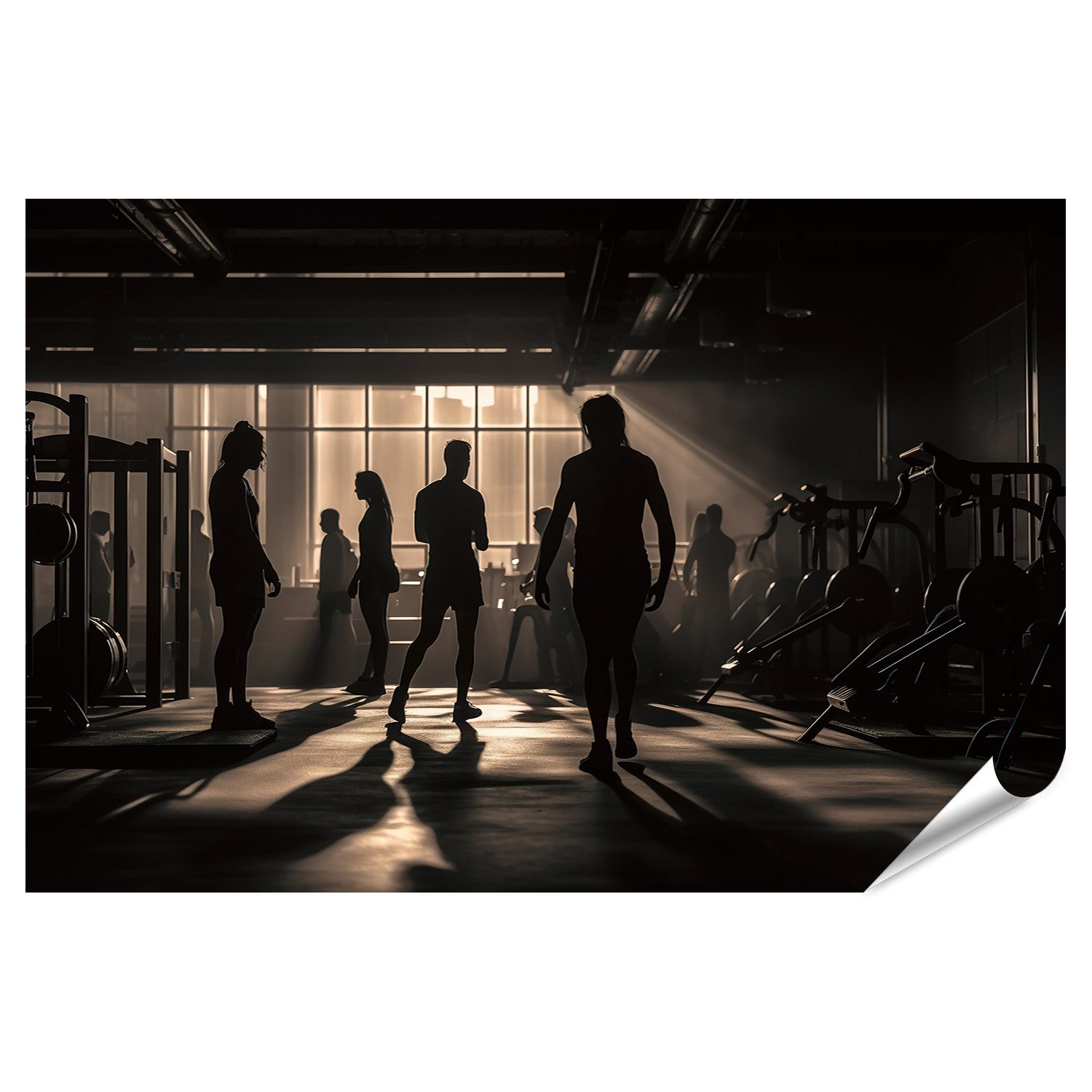 islandburner Poster Training Fitness Körperstark Fit Bodybuilding Gesundheit Sportübung