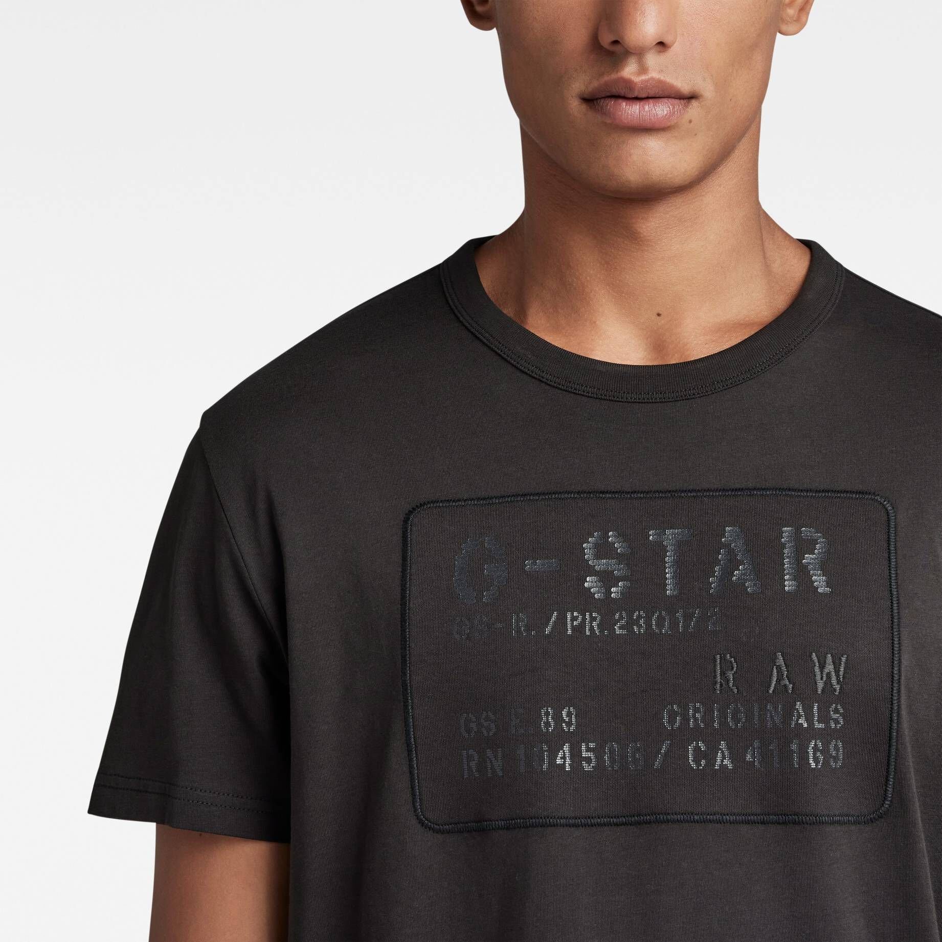 TECHNIQUE Herren APPLIQUE T-Shirt T-Shirt RAW G-Star MULTI (1-tlg)