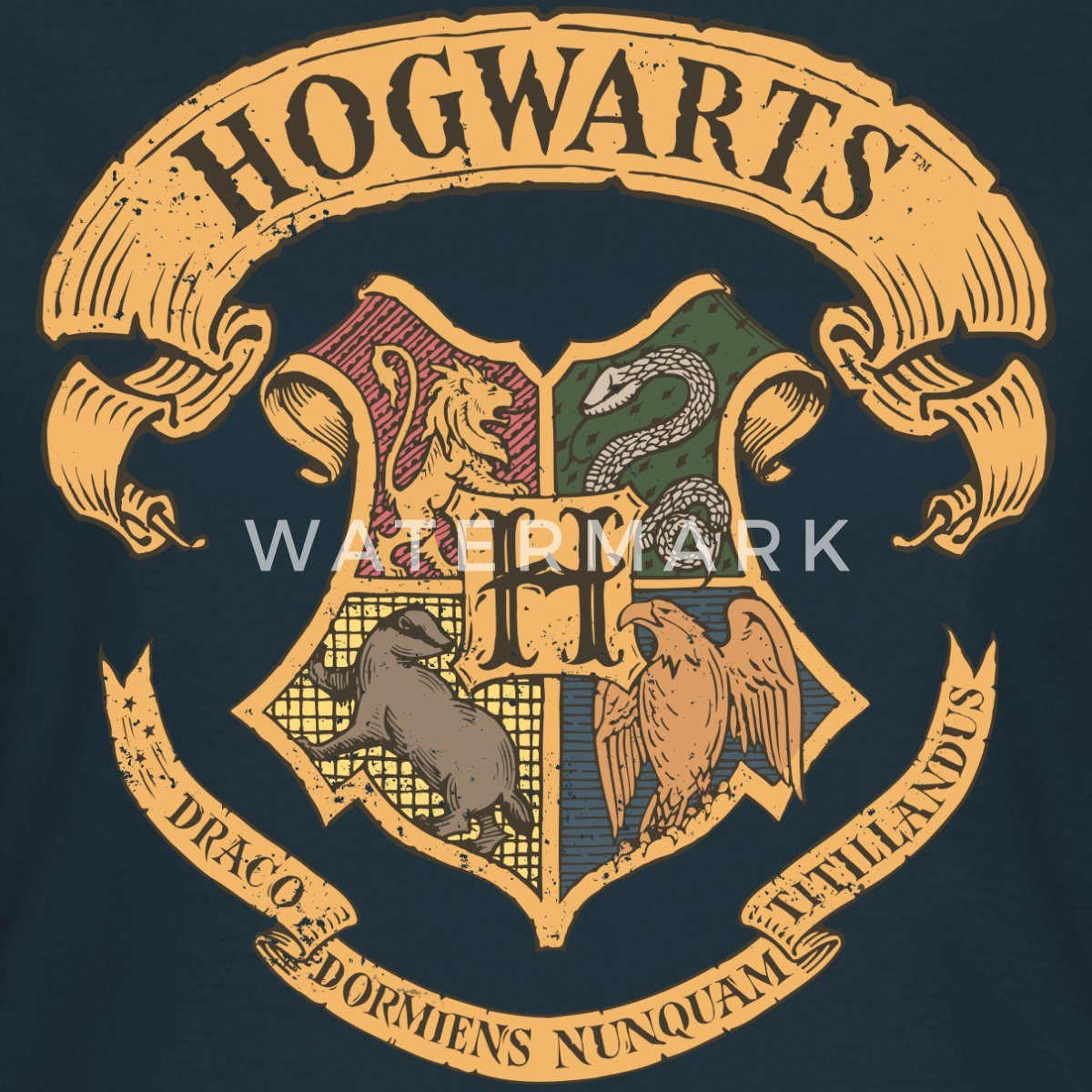 Spreadshirt T-Shirt Harry Potter Hogwarts Wappen Frauen T-Shirt (1-tlg) günstig online kaufen