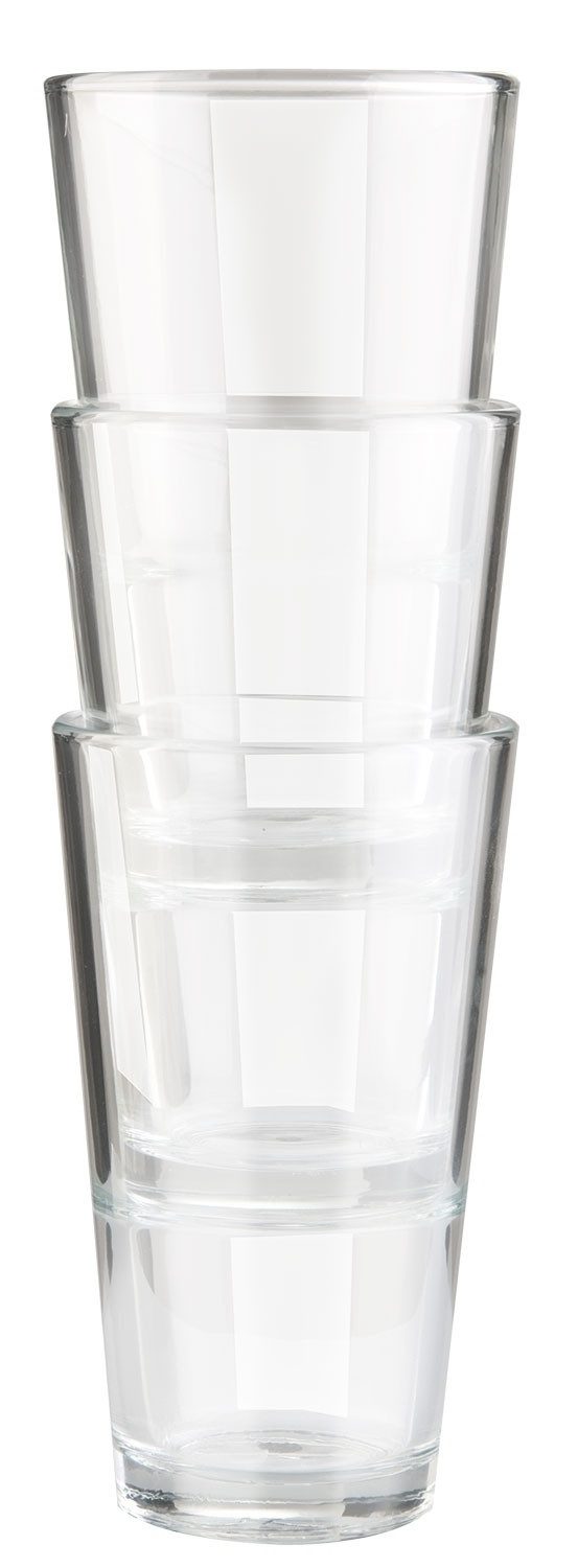 LEONARDO Gläser-Set Trinkgläser, 24er Set, 330 ml, transparent, Glas