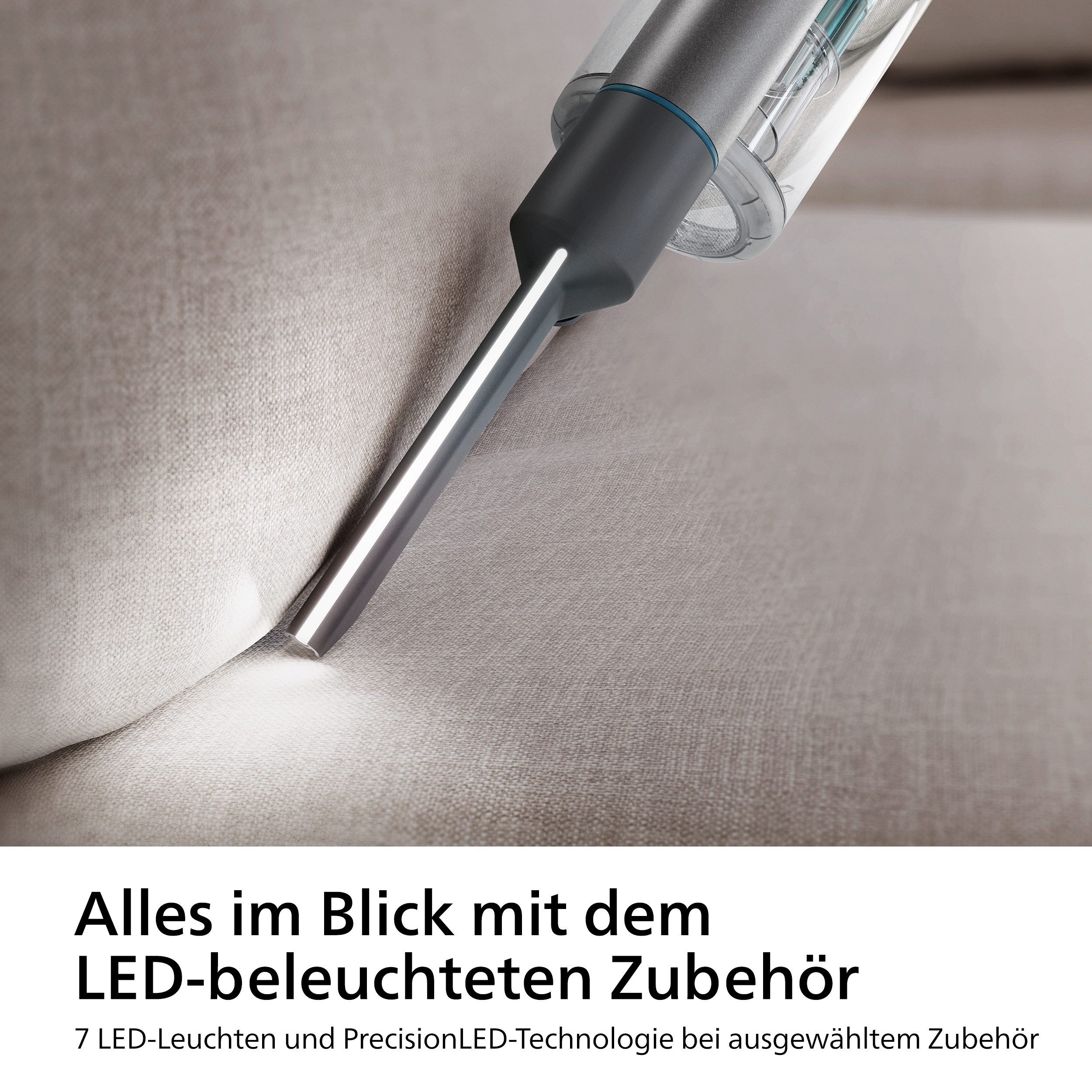Philips Nass-Trocken-Sauger XC8055/01 Aqua Plus 8000 Series „Alleskönner“, 56,7 W, beutellos, mit bis zu 80 Minuten Laufzeit und adaptiver Saug- und Wischdüse