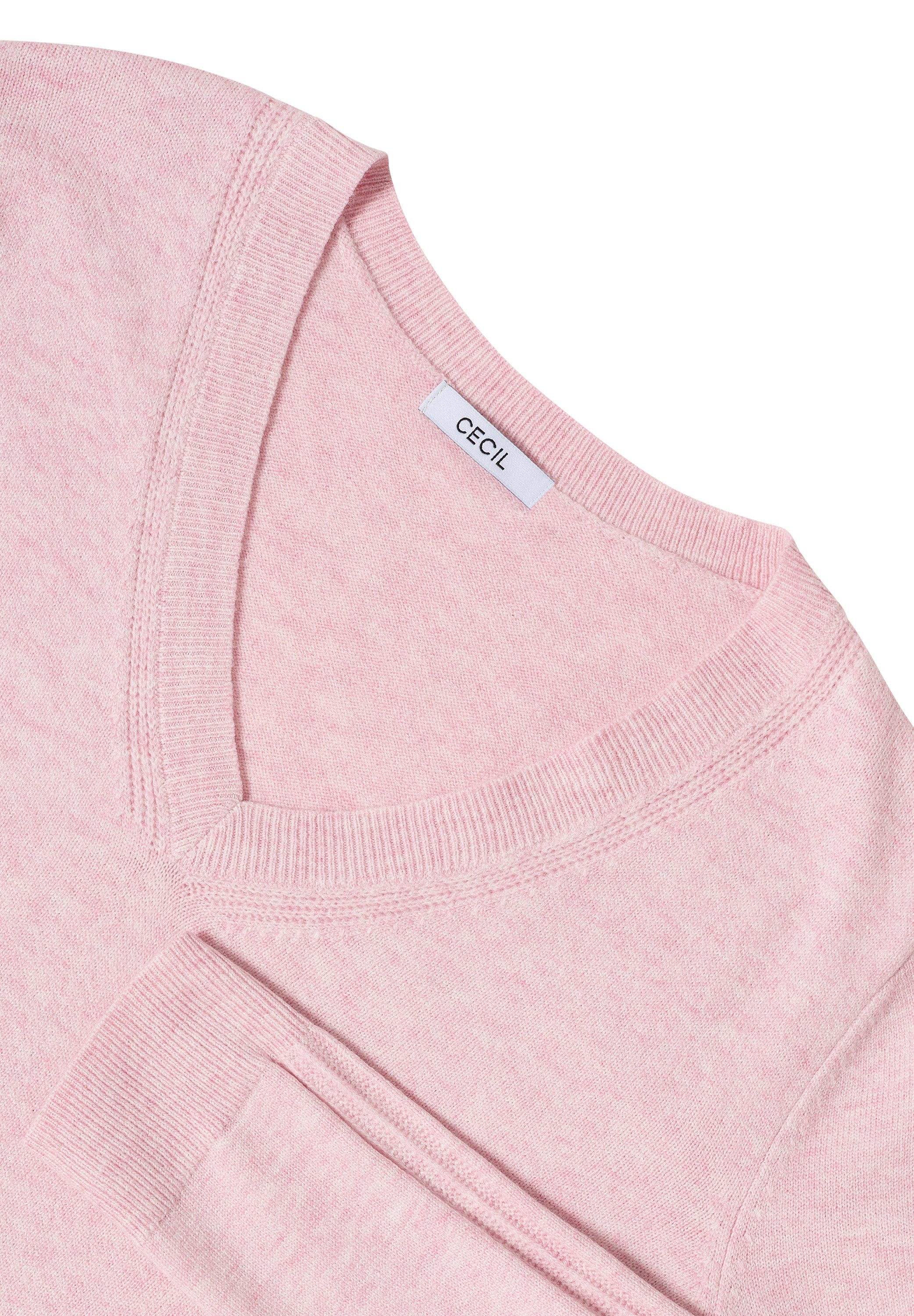 CECIL Strickpullover mit V-Ausschnitt und Ärmeldetails