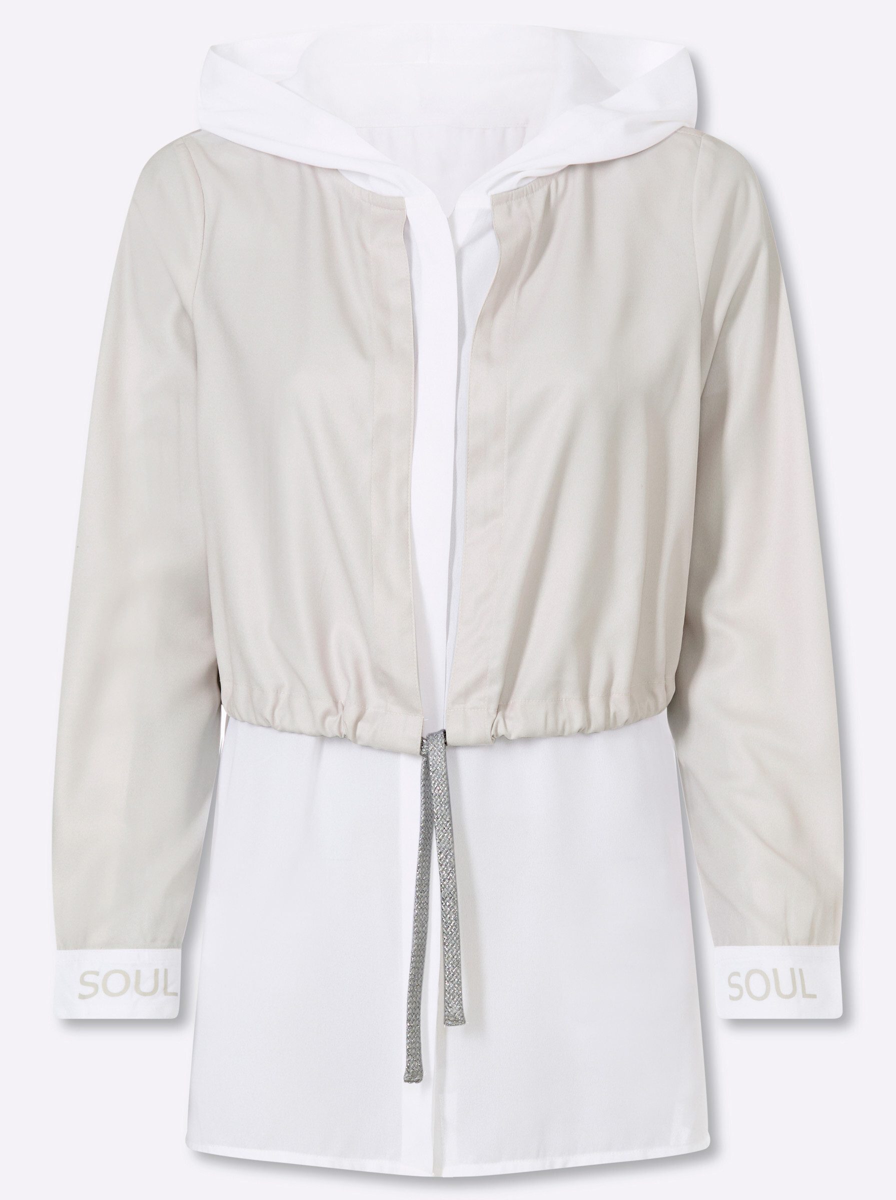 Klassische Bluse Longbluse Langarm