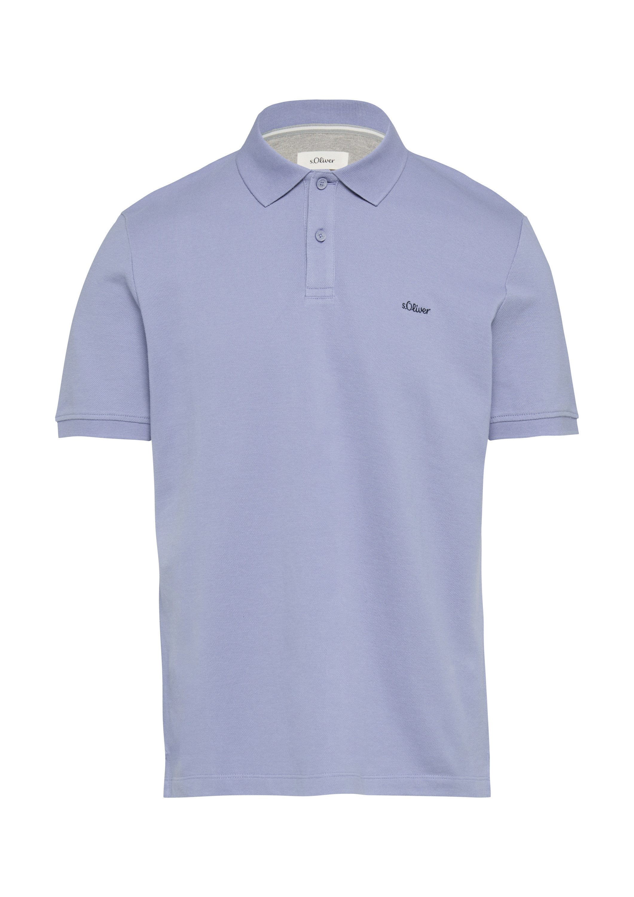s.Oliver Kurzarmshirt Polo-Shirt Poloshirt aus Baumwollpiqué günstig online kaufen