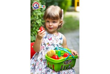 Technok Kinder-Küchenset Spielzeugset mit Produkten im Korb (grün) 17-teilig, Artikel 5354, (17-tlg)