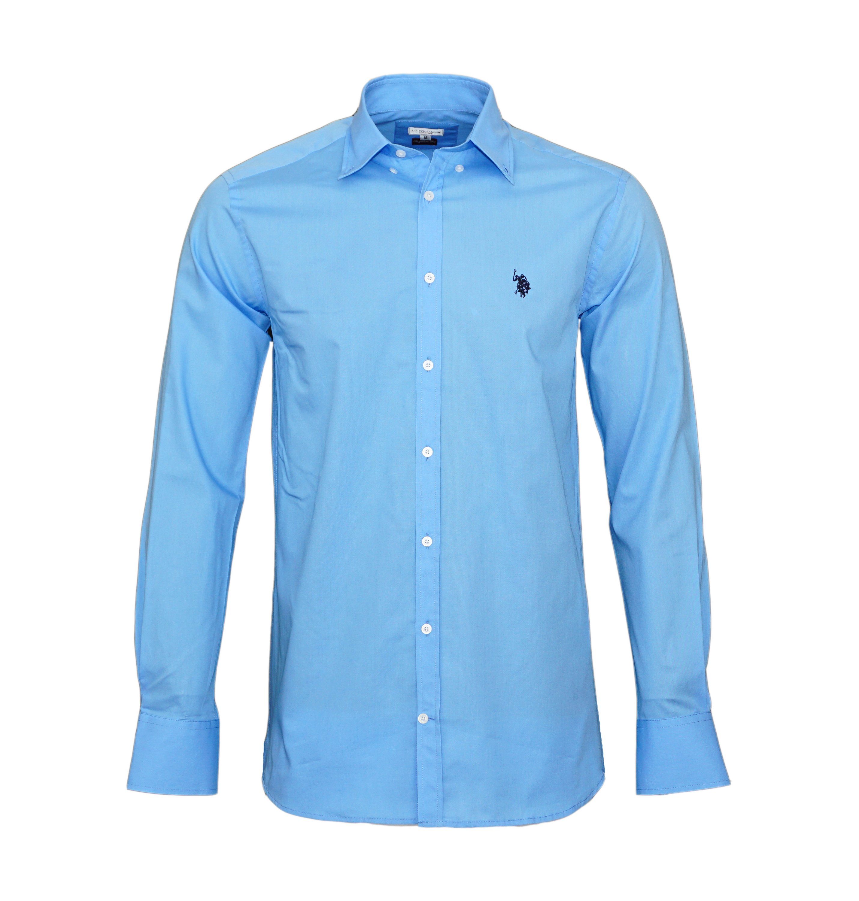 U.S. Polo Assn Langarmhemd Hemd Freizeithemd Poplin Shirt (1-tlg)