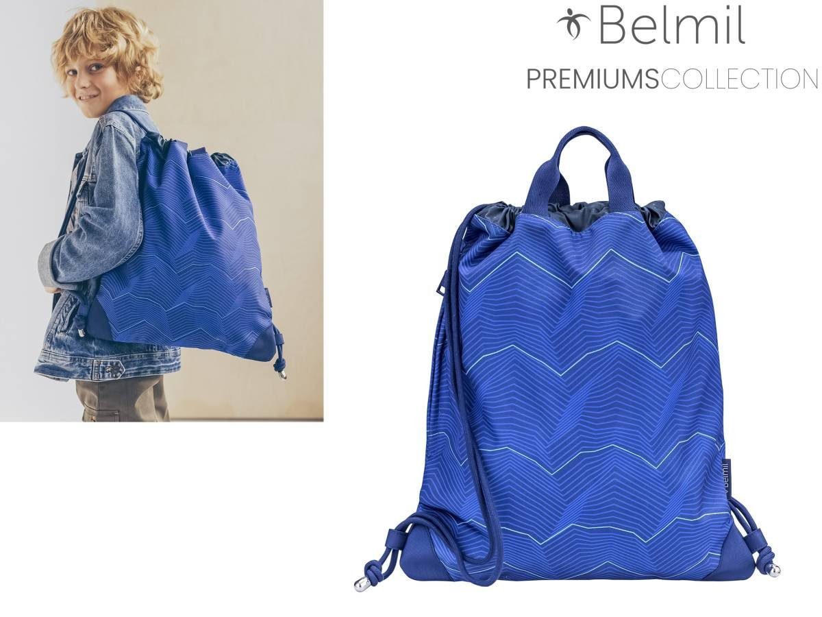 Estate Blue Jungen für Gym-Bag, Belmil Schulsporttasche, Sporttasche Turnbeutel, Premium,