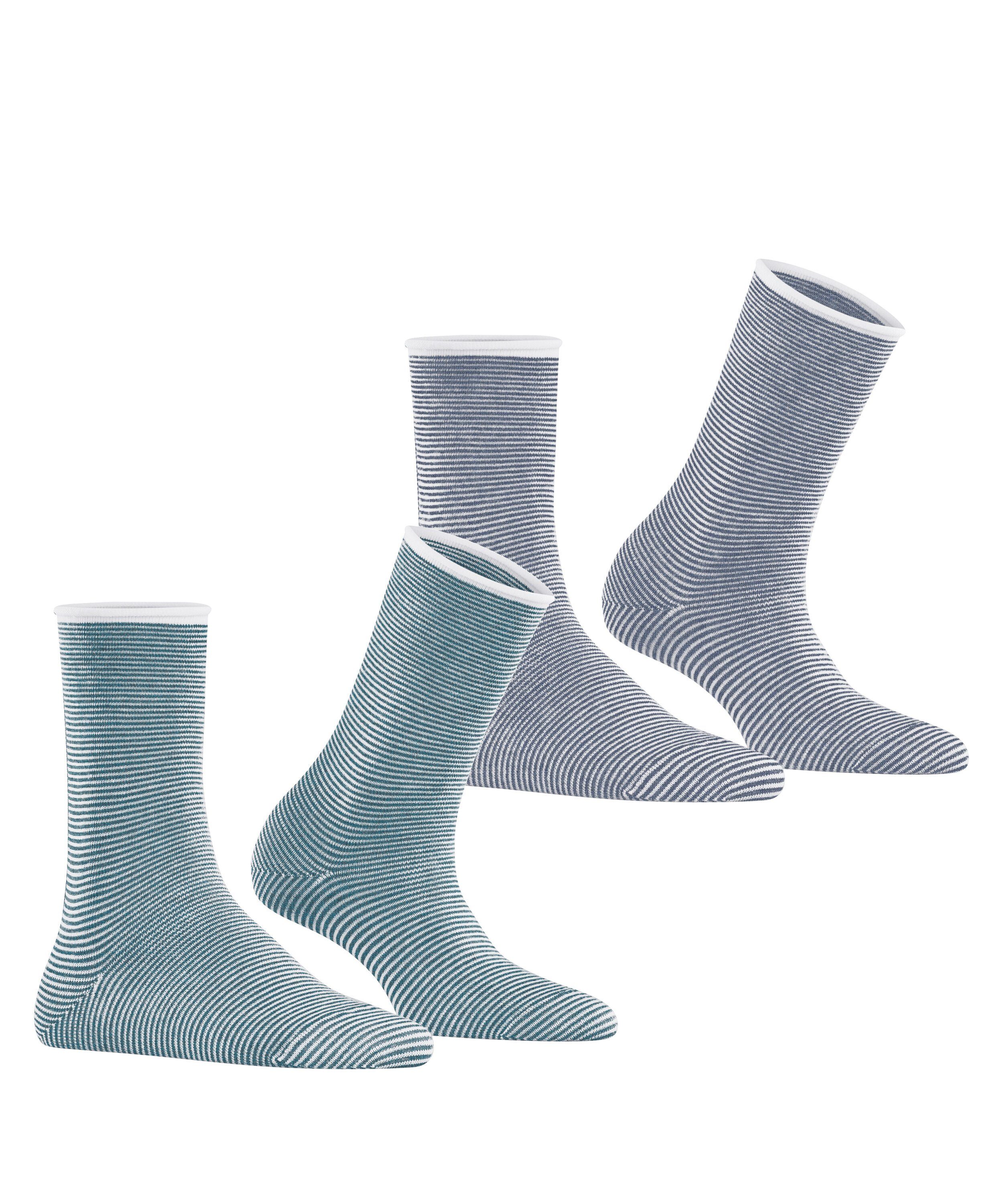 Stripe Socken (0150) Esprit Allover 2-Pack sortiment (2-Paar)