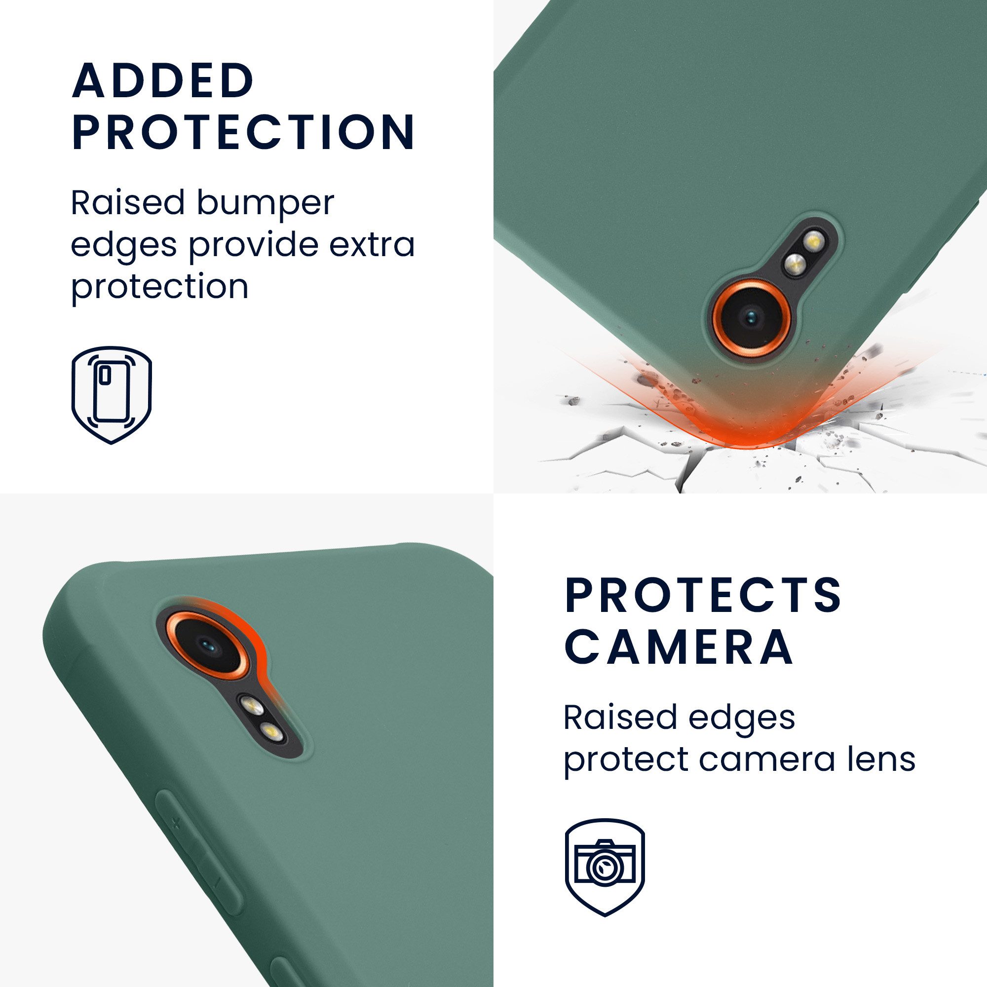 kwmobile Handyhülle Hülle für Samsung Galaxy Xcover7, Hülle Silikon - Soft Handyhülle - Handy Case Cover
