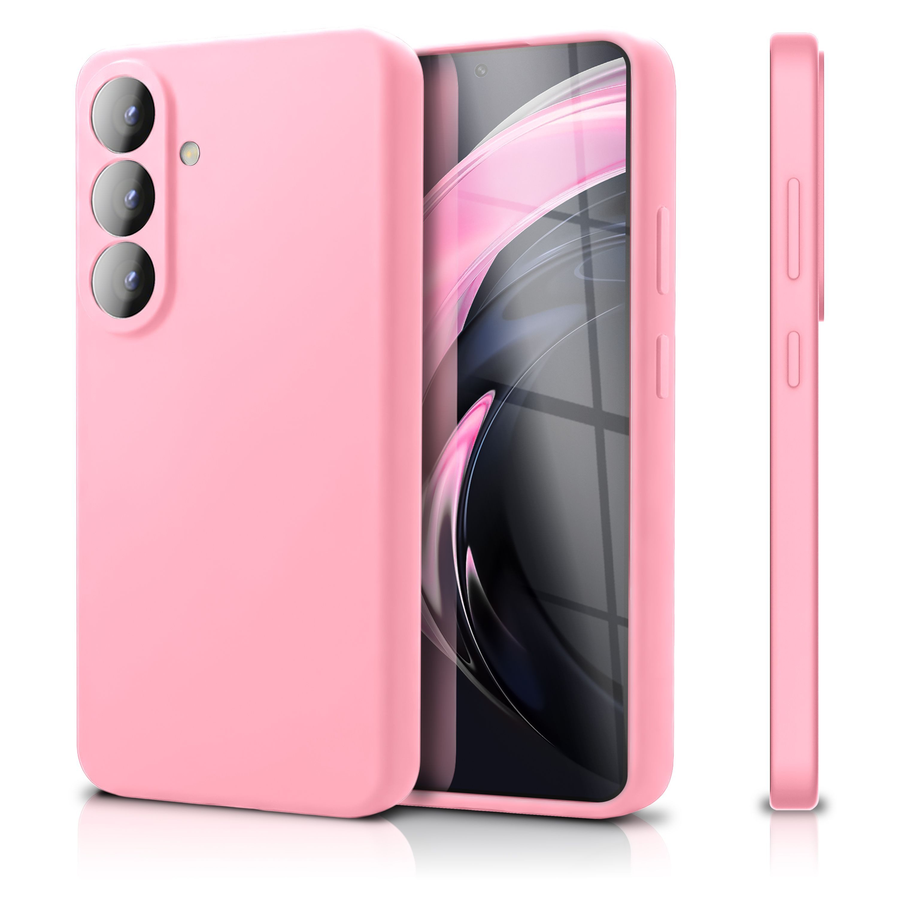 Nalia Smartphone-Hülle Samsung Galaxy S26 16 cm (6,3 Zoll), PHOENIX Case - Liquid Silikon, Mikrofaser & Kameraschutz