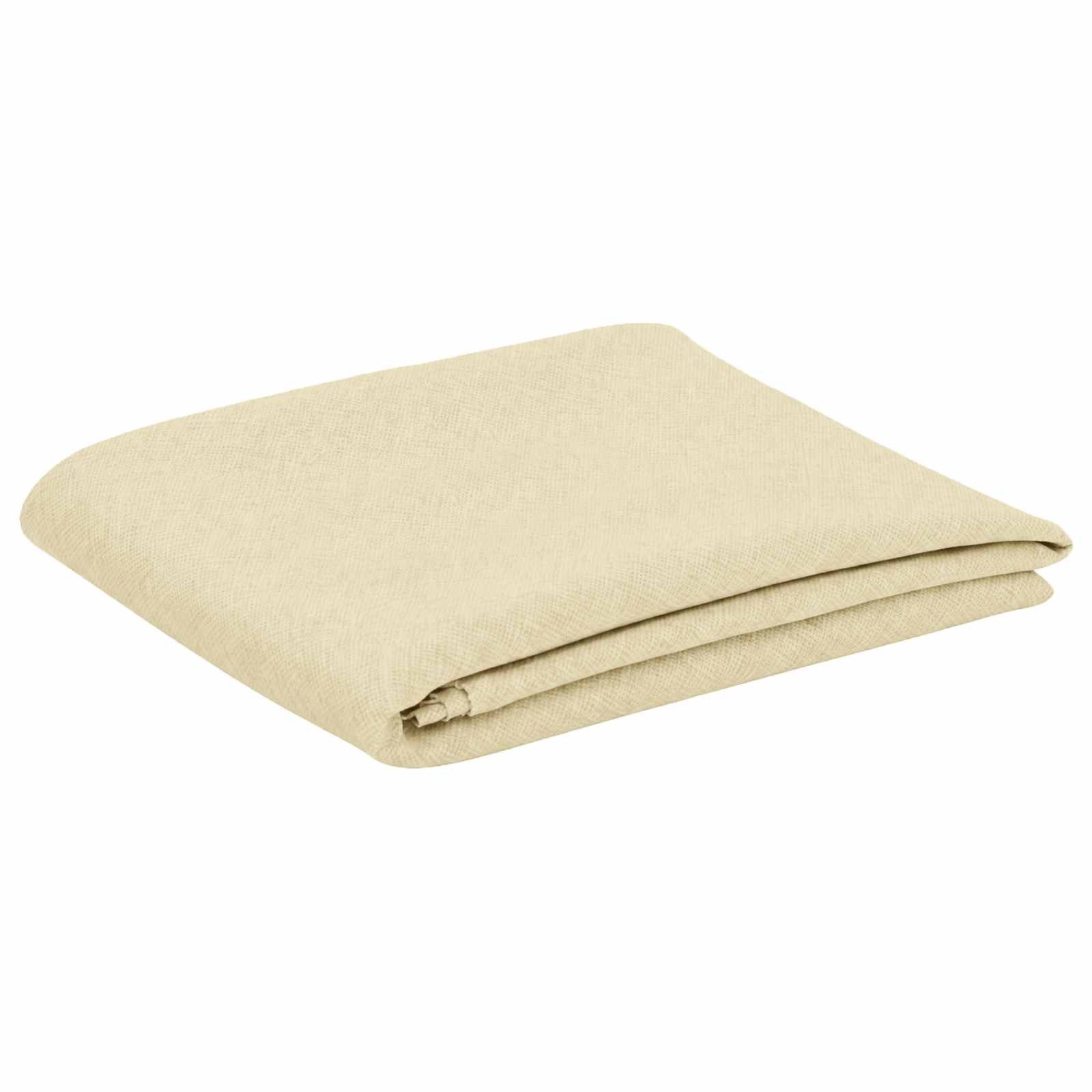 vidaXL Stehtischhusse Tischdecke Quadratisch Cremeweiß 90 x 90 cm