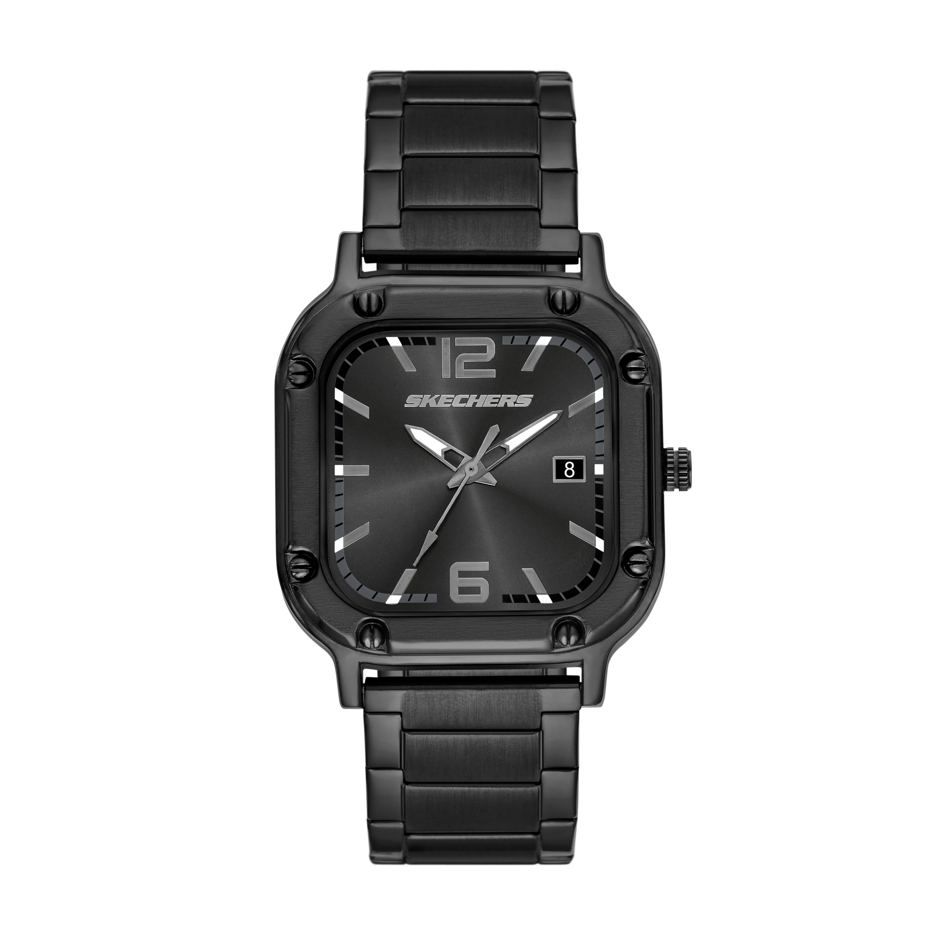 Skechers Quarzuhr Bremerton SR5307, Armbanduhr, Metallarmband, analog, Tag