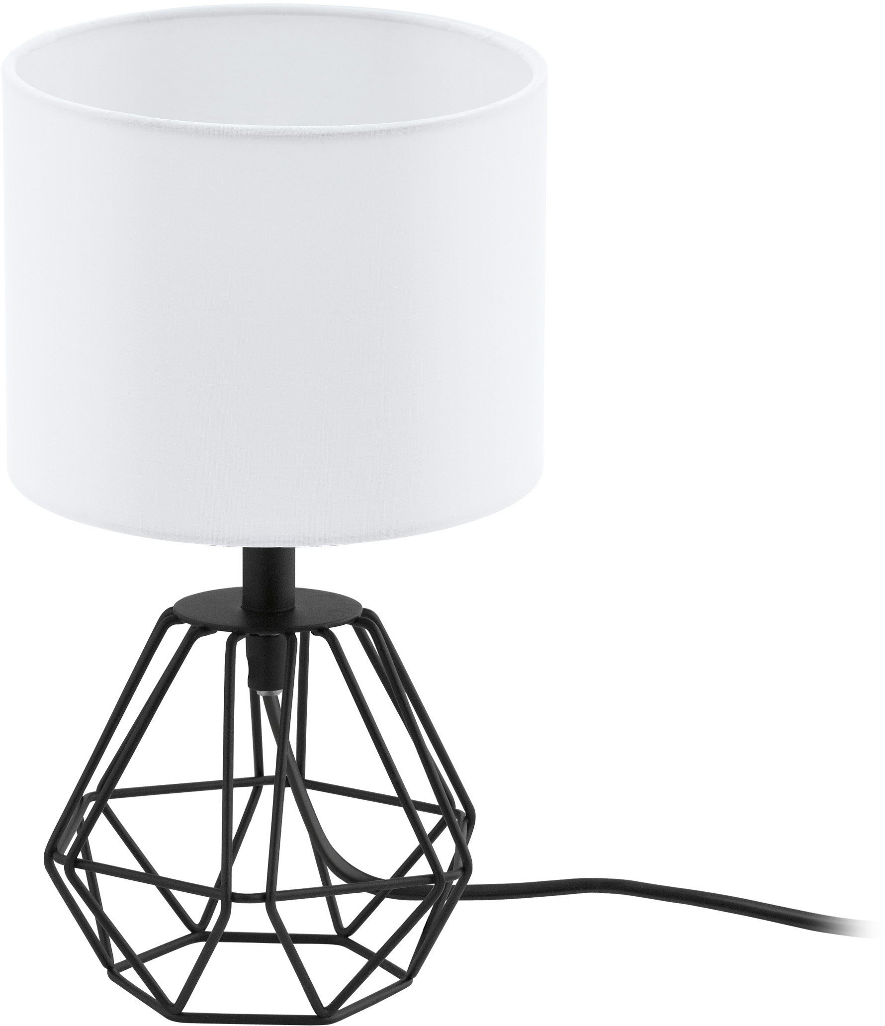 EGLO Tischleuchte CARLTON 2, Ein-/Ausschalter, ohne Leuchtmittel, Nachttisc günstig online kaufen