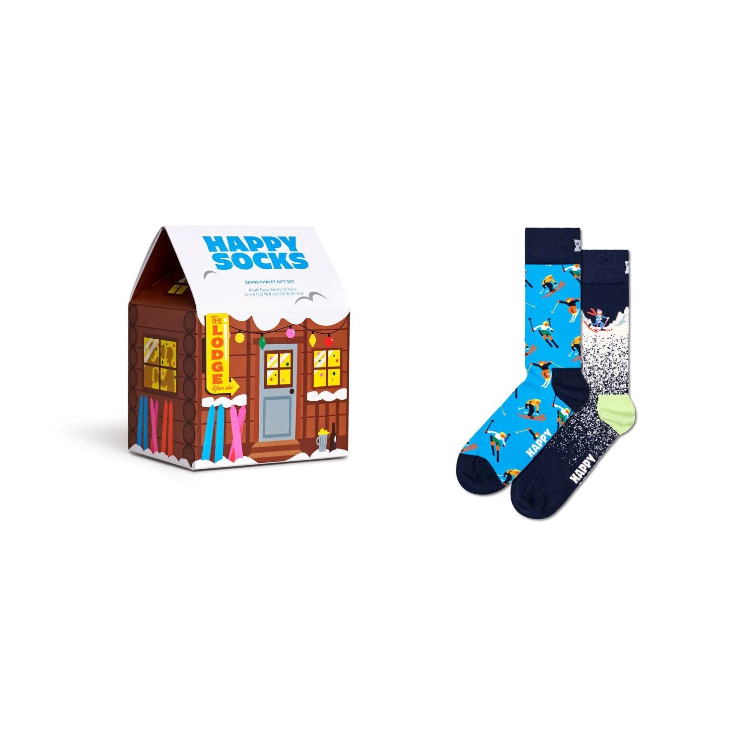 Happy Socks Socken 2-Pack Skiing Chalet günstig online kaufen