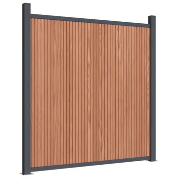 vidaXL Gartentor Zaunelement Braun 699x186 cm WPC