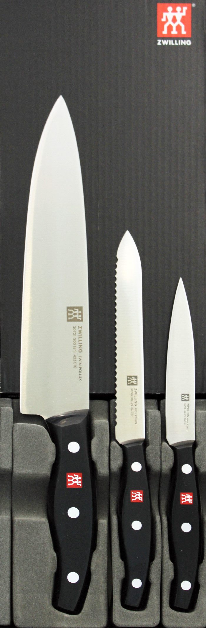 Zwilling Ножи-Set Zwilling Twin Pollux Ножиset 3-teilig Garnier-,Koch-,Fleischmesser