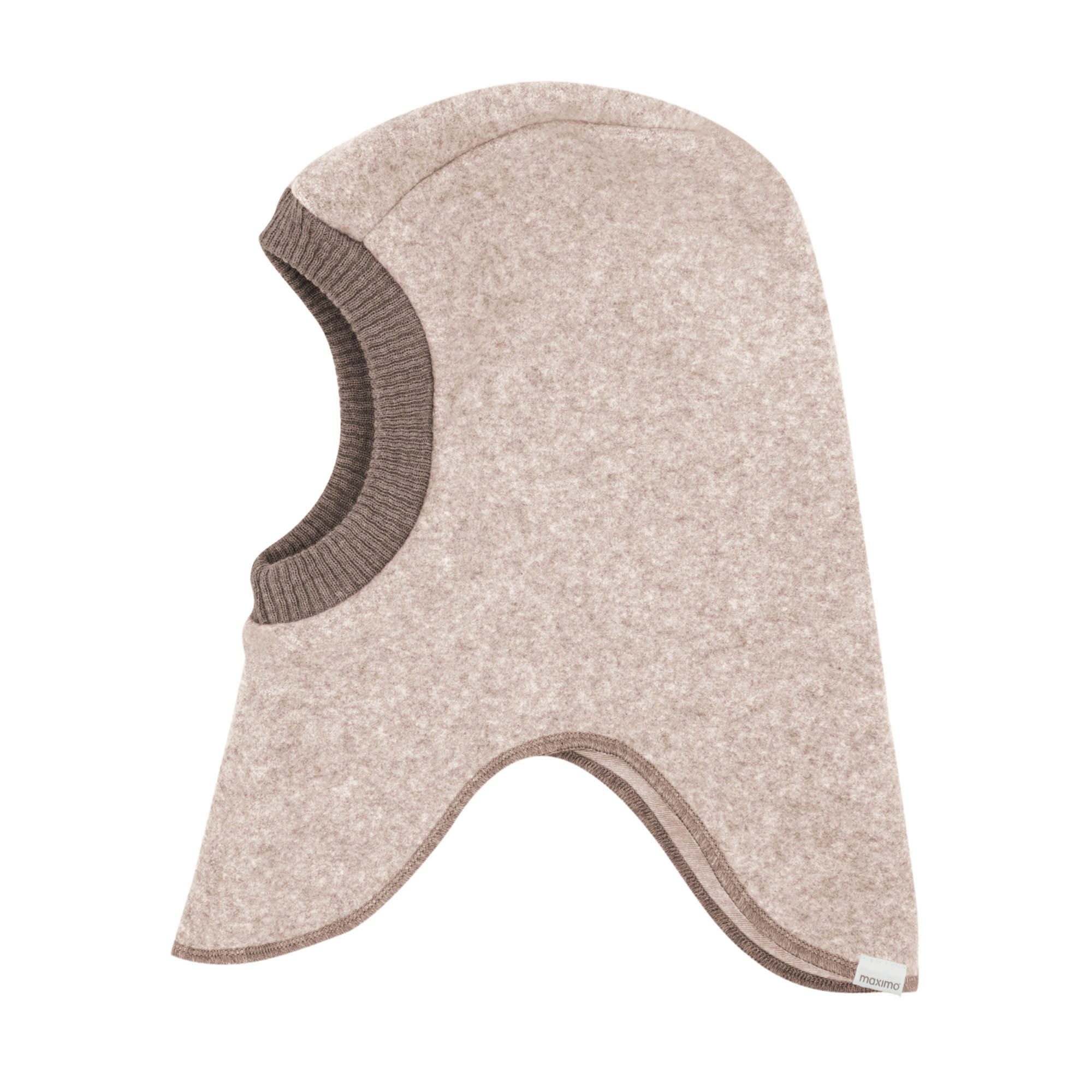 MAXIMO Schlupfmütze Baumwollfleece, gefüttert, Rippstrickbündchen