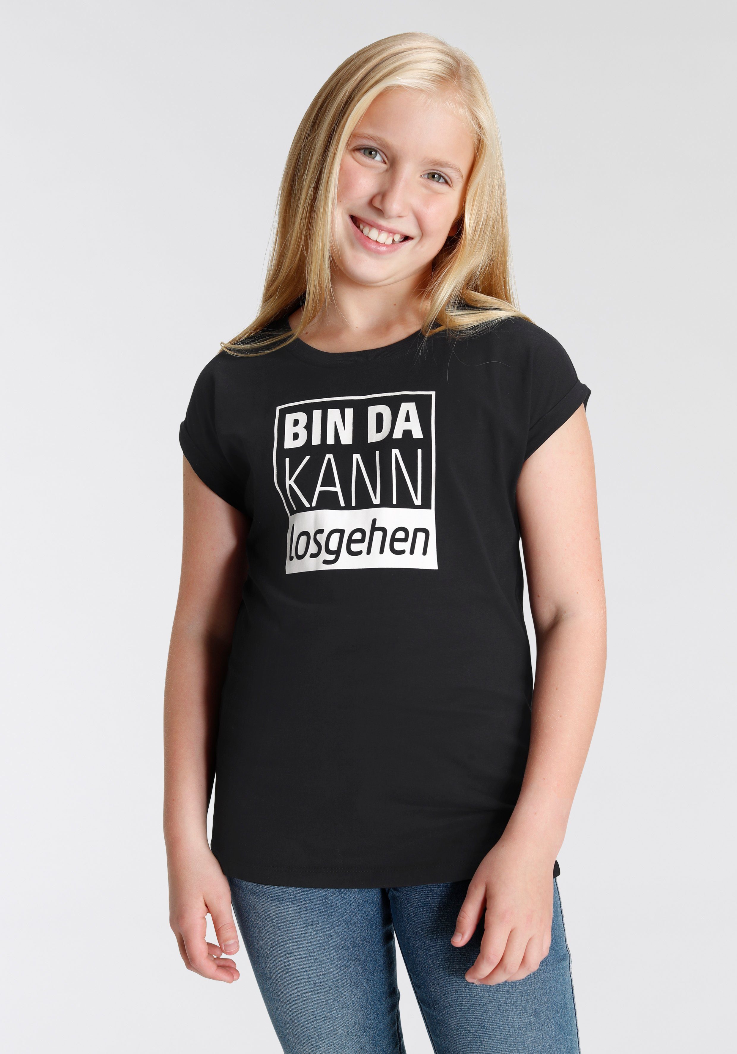 KIDSWORLD T-Shirt Bin da kann losgehen in weiter legerer Form | T-Shirts