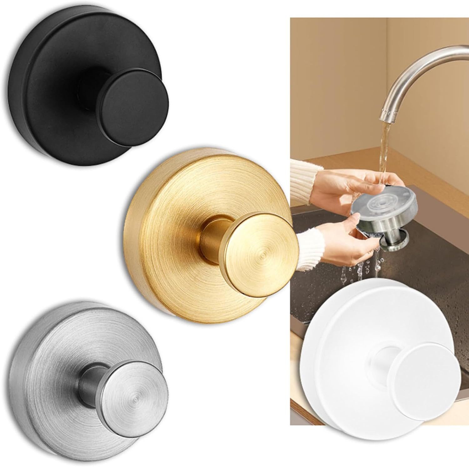 BYSURE Wandhaken, (4-St), 4 Stück Saugnapf günstig online kaufen