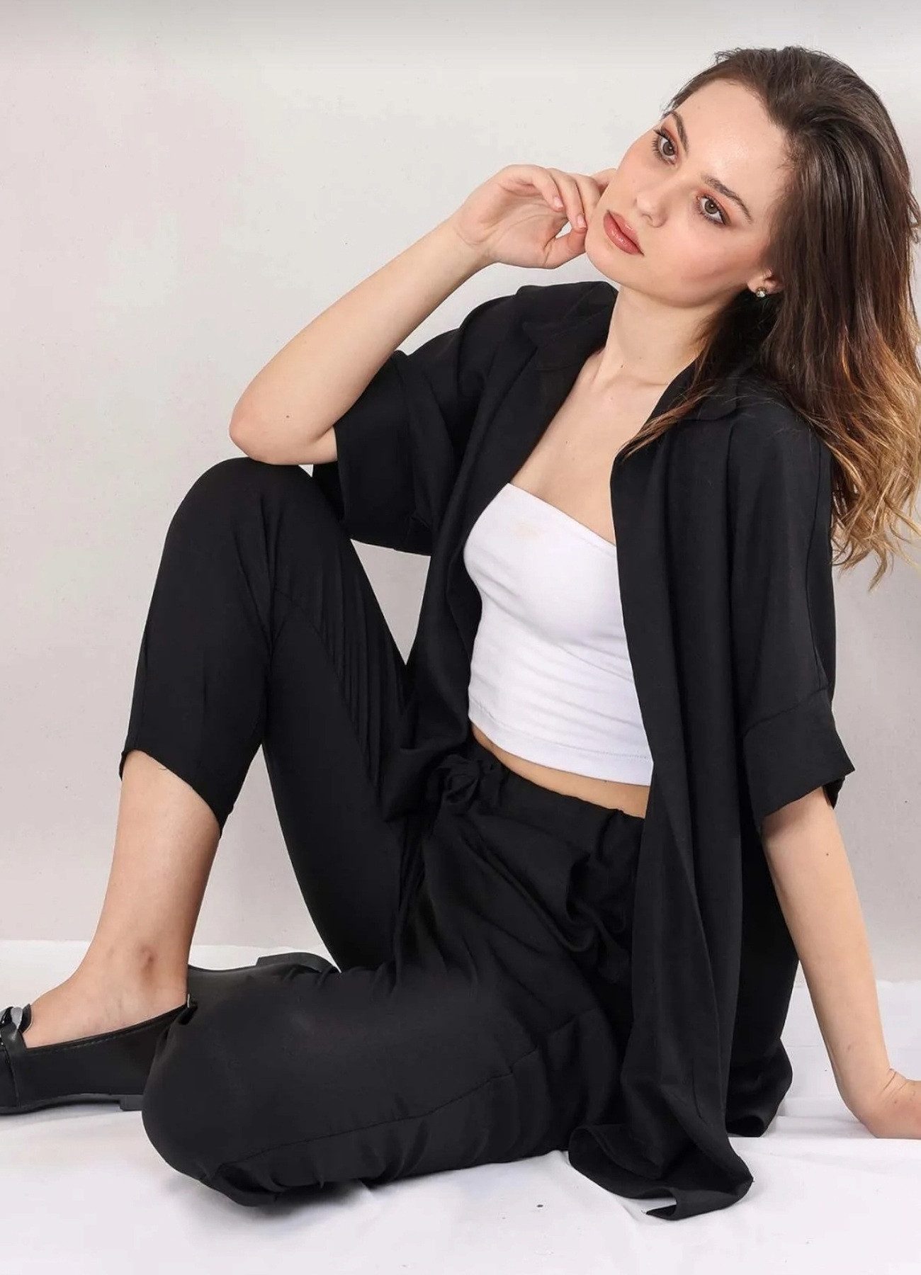 fashionshowcase Schlupfhose Schlupfhose Damen Hose Leinenoptik günstig online kaufen