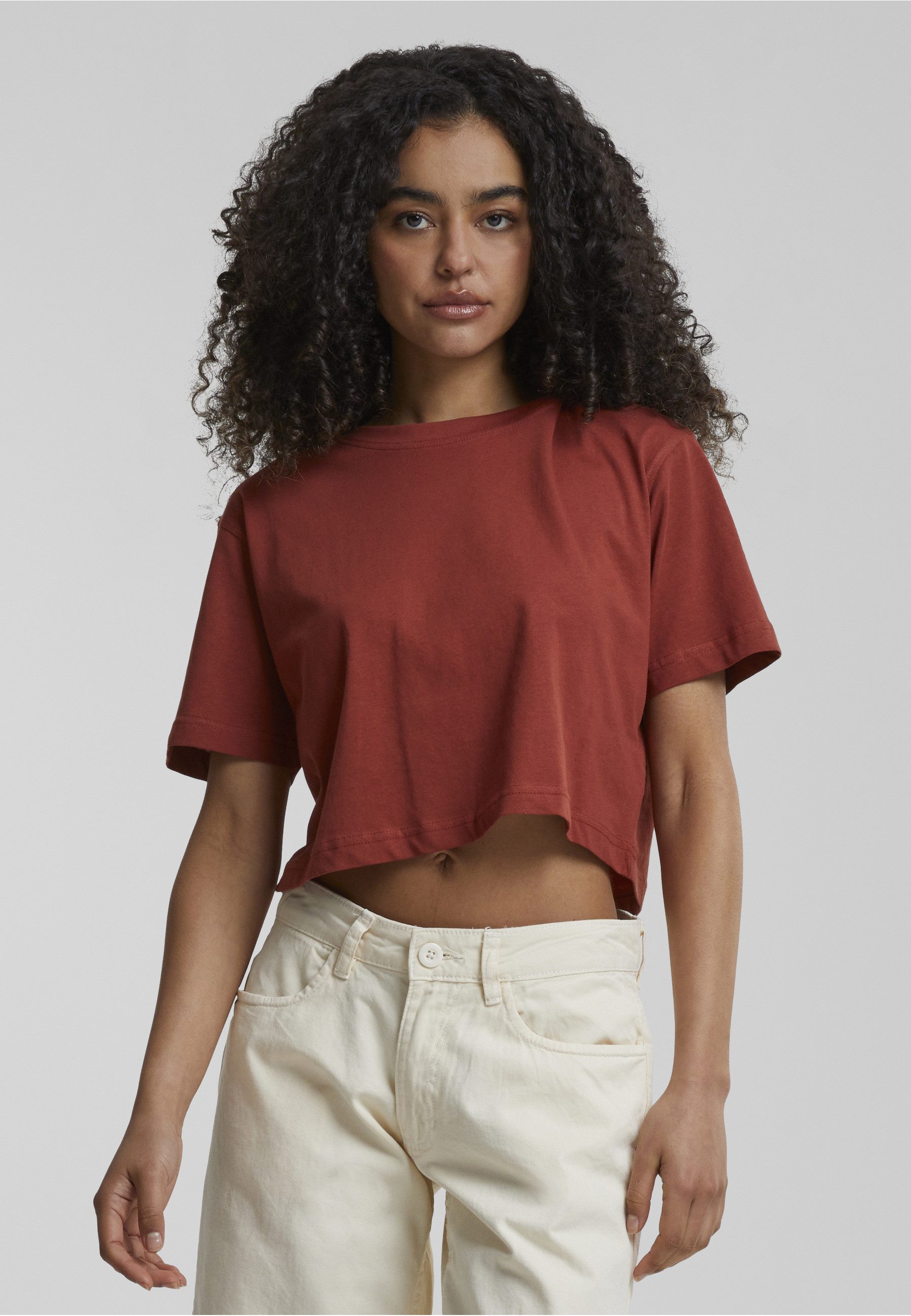 URBAN CLASSICS Bigshirt Urban Classics Damen Ladies Short Oversized Tee (1-tlg) – Bild 5 von 5