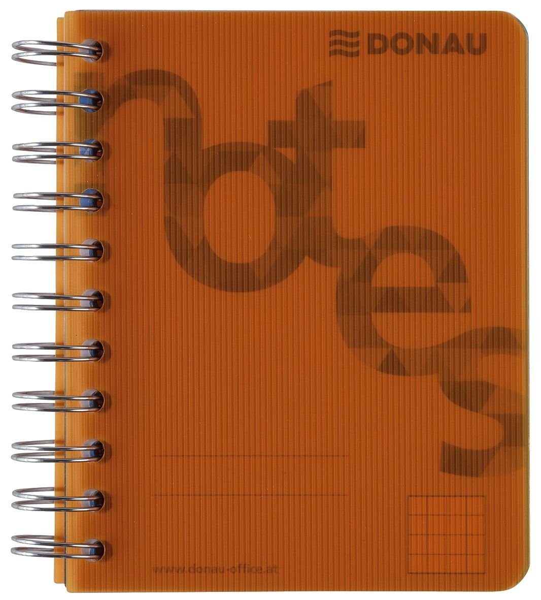 DONAU Notizblock DONAU 7527201-12 Collegeblock PP Cover - A6, kariert, orange