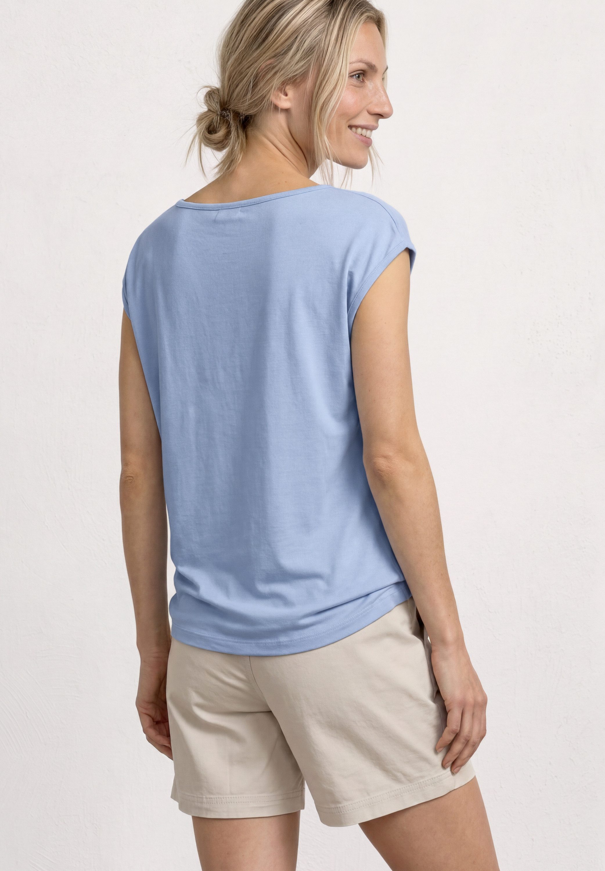 STREET ONE T-Shirt mit U-Boot-Ausschnitt