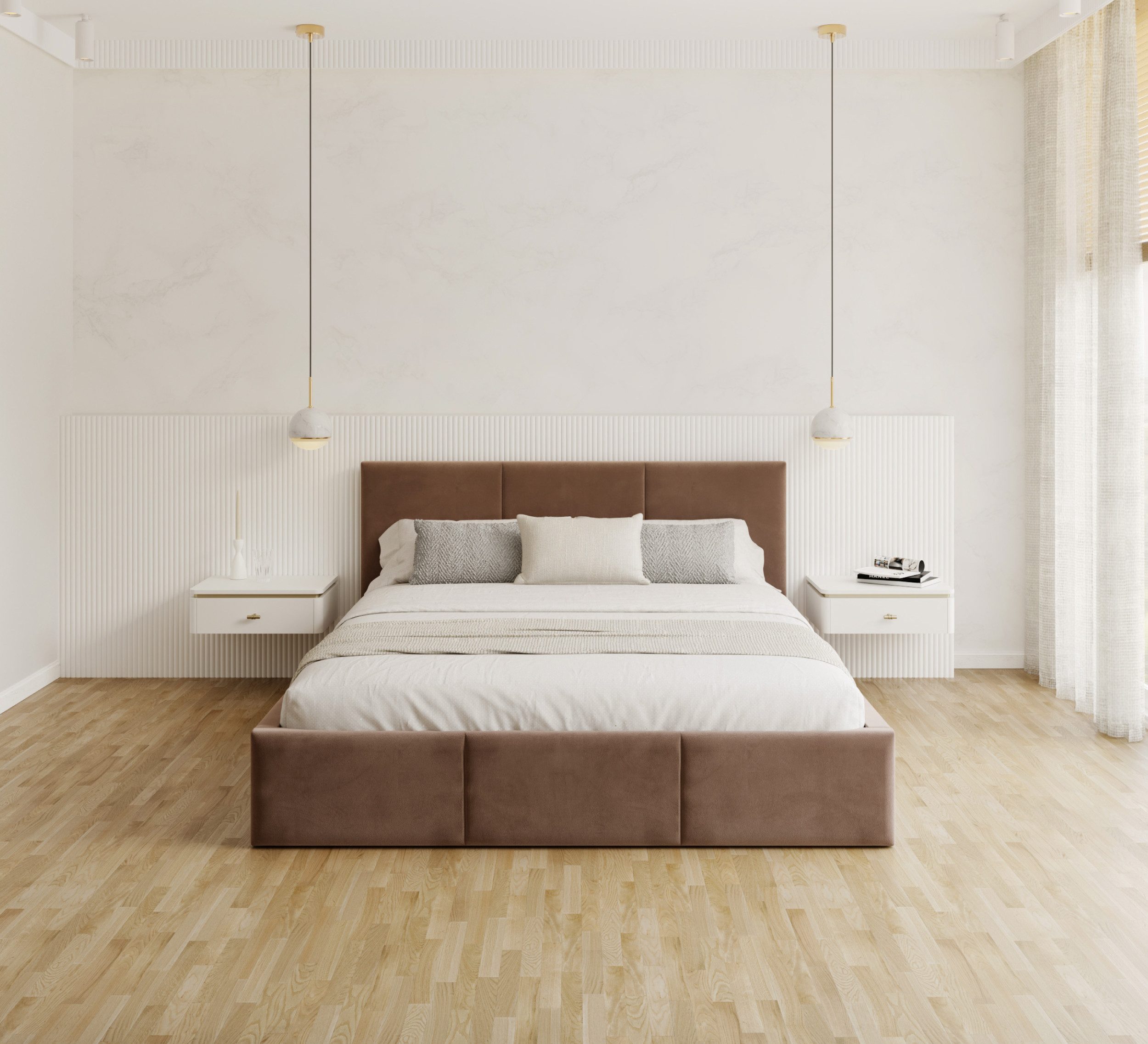 FDM Polsterbett Stauraumbett AMBER Bettgestell 90x200, günstig online kaufen