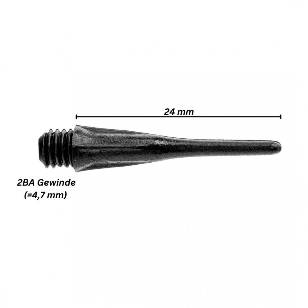 Karella Dartpfeil Softspitzen Ultimo 500 St. in Dose 2BA Gewinde Schwarz