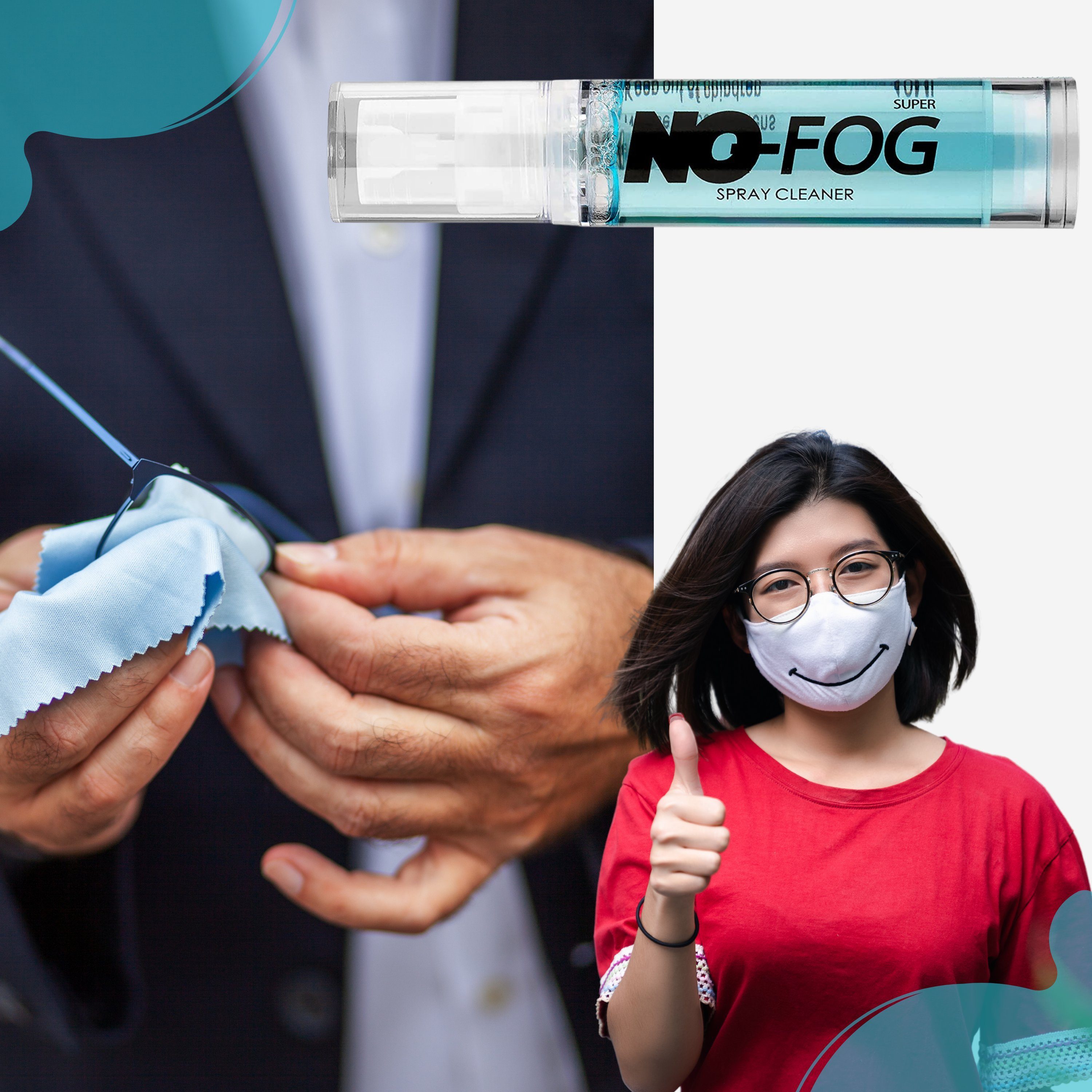AllBlue products Brille NOFog Antibeschlag Brillen Anti 20ml Brillen Fog für Spray, Putzspray