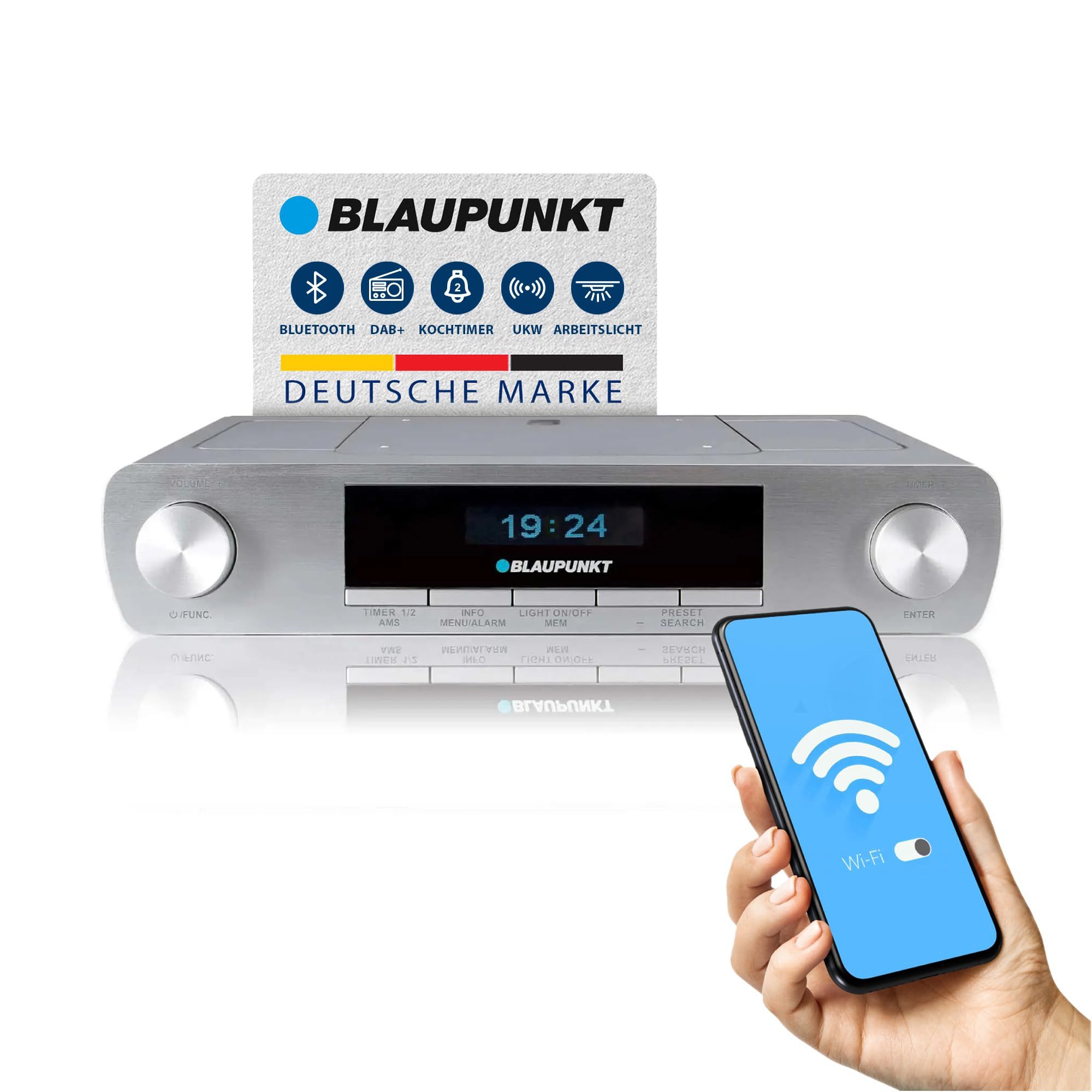Blaupunkt KRD 30 Küchen-Radio (Bluetooth & DAB+ Küchenradio mit Timer und Wecker)